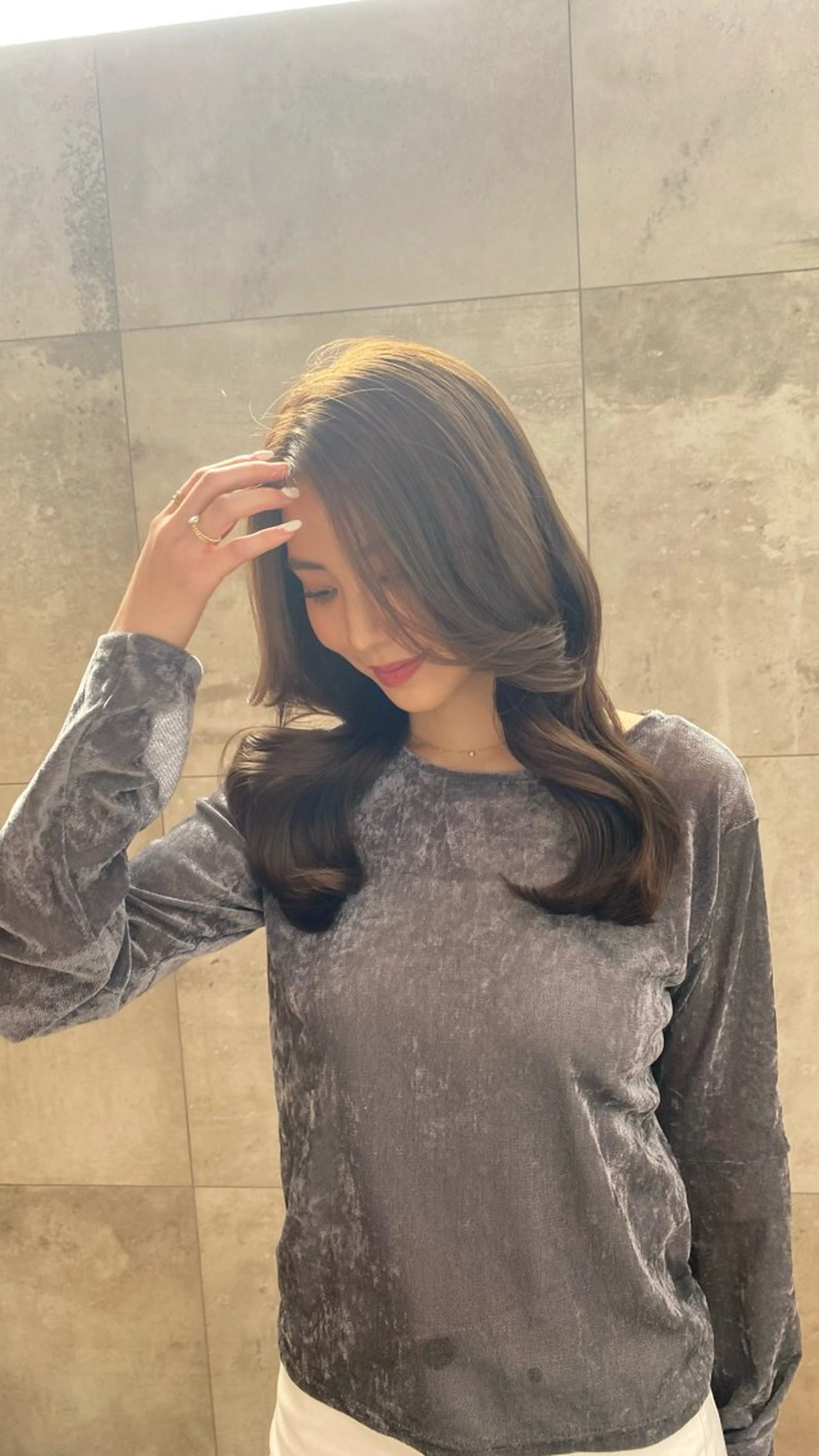 ロング ボブ／レイヤーモデル 募集中🫧ゆい🌼のヘアスタイル