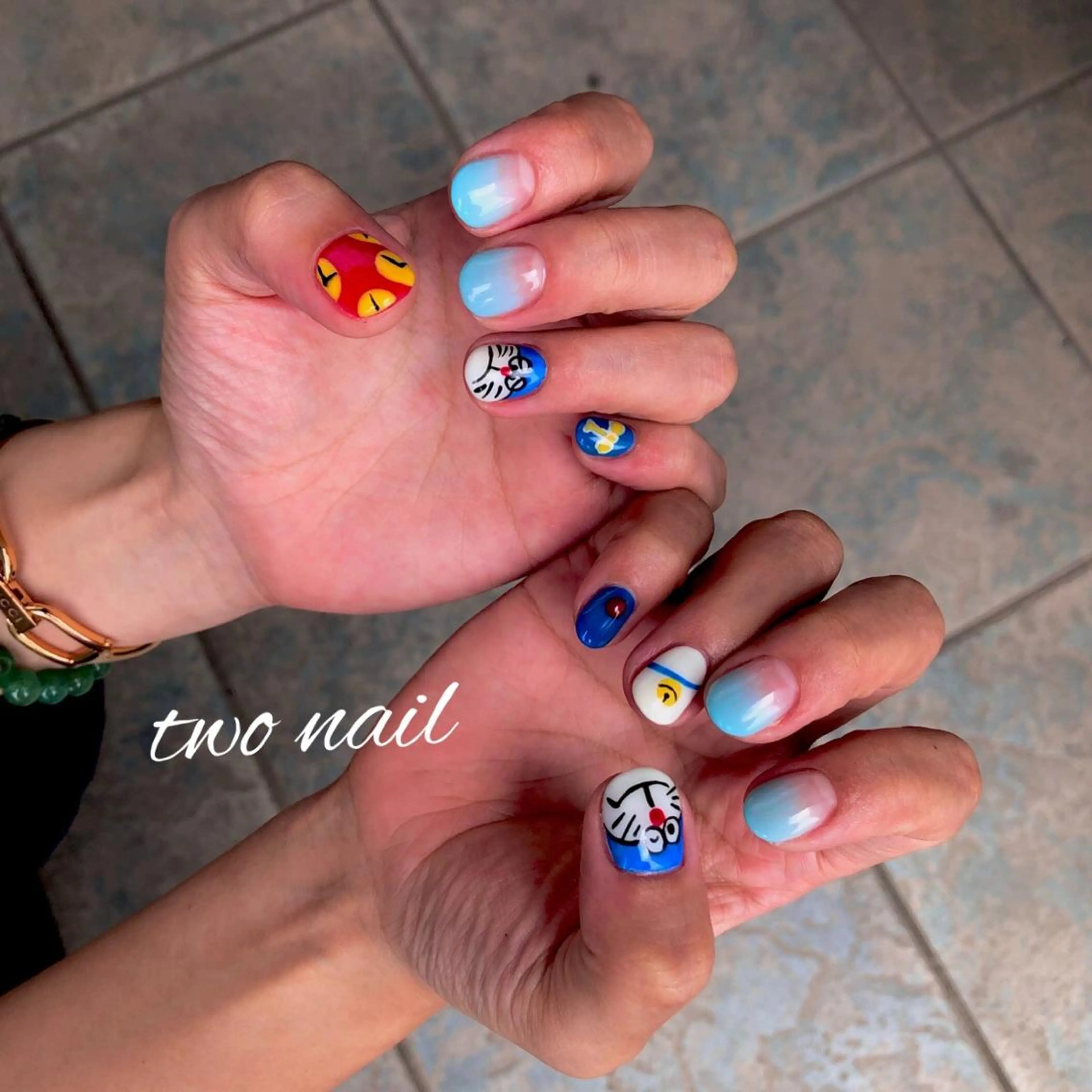 ネイル アートネイル フットネイル ハート two nailのネイルデザイン