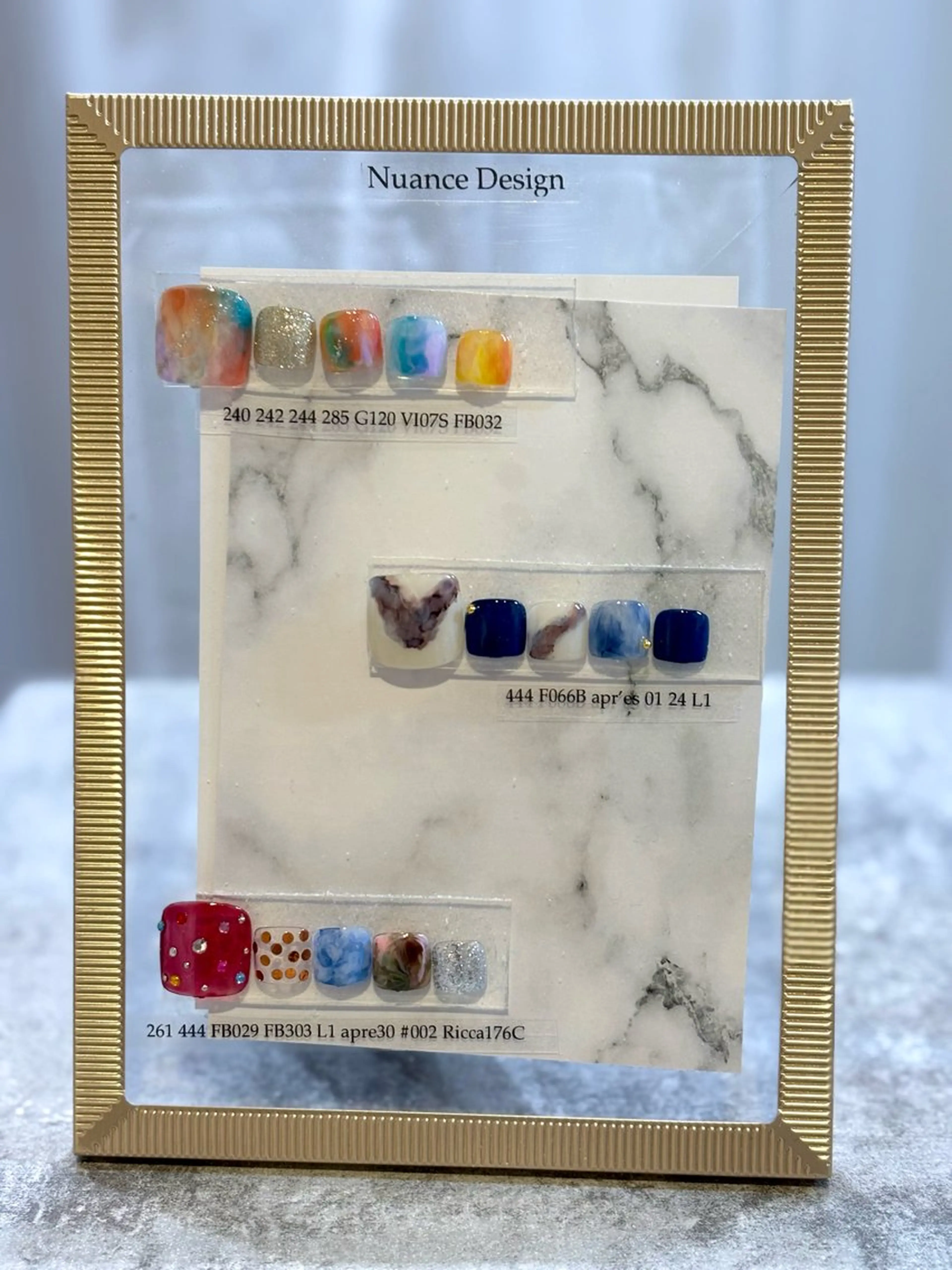 【オフ有り】フットジェル　定額ニュアンスdesignの写真