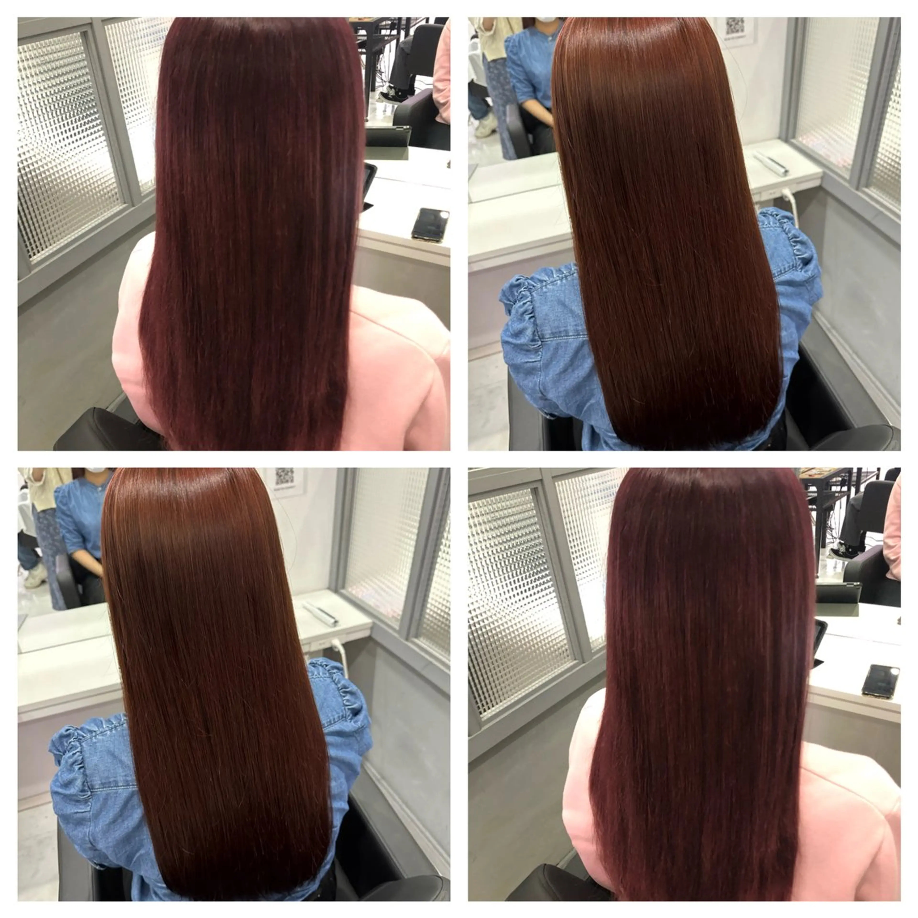 セミロング カラー ヘアアレンジ ブラウンカラー ピンクカラー ピンクブラウン レッドカラー レッドブラウン 🎀推し活ヘアー🎀 Yuuna🐰💖のヘアスタイル