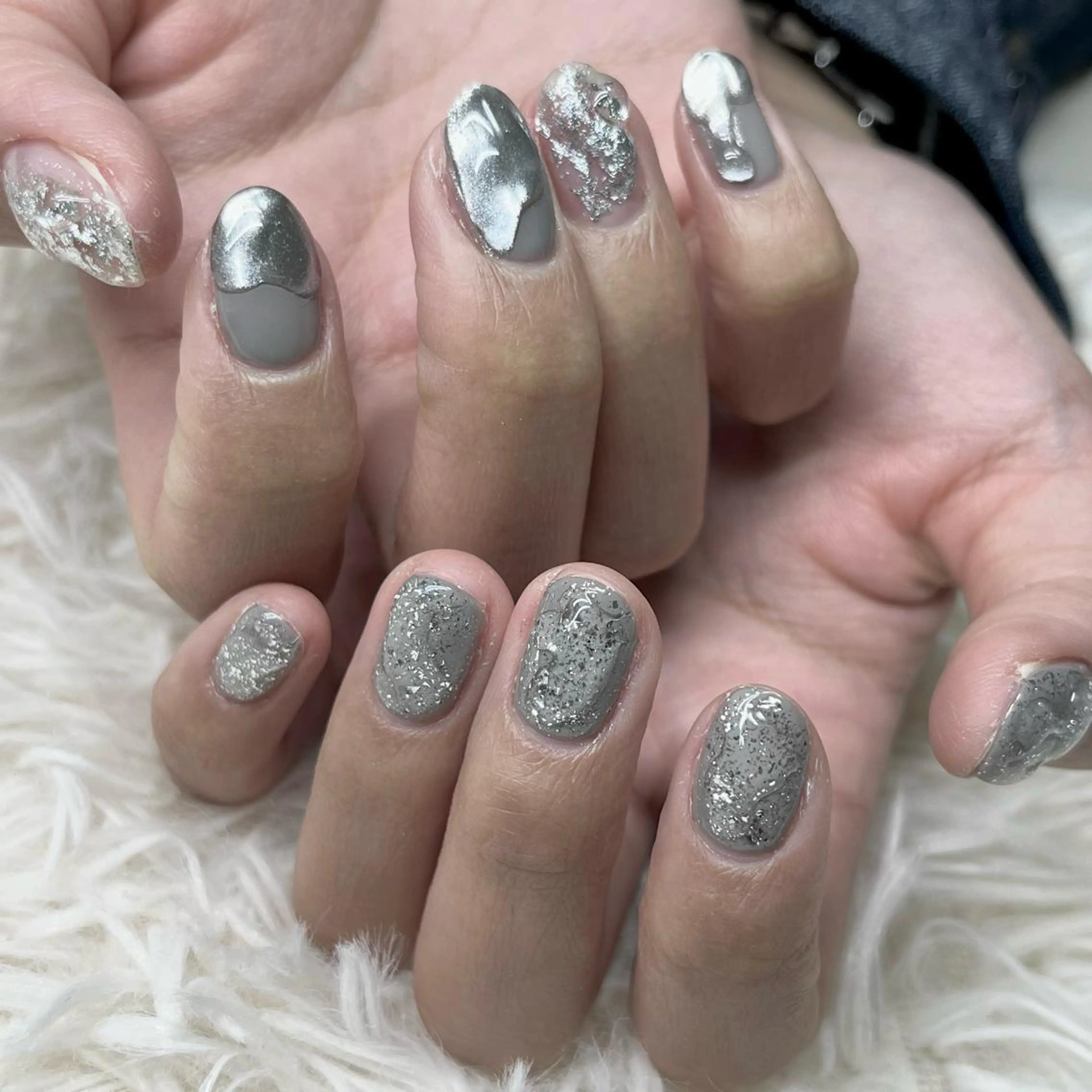 ネイル アートネイル クリアネイル フレンチネイル ジェルネイル ガラスフレンチ 🐕‍🦺Yappy 💗A-tanのネイルデザイン