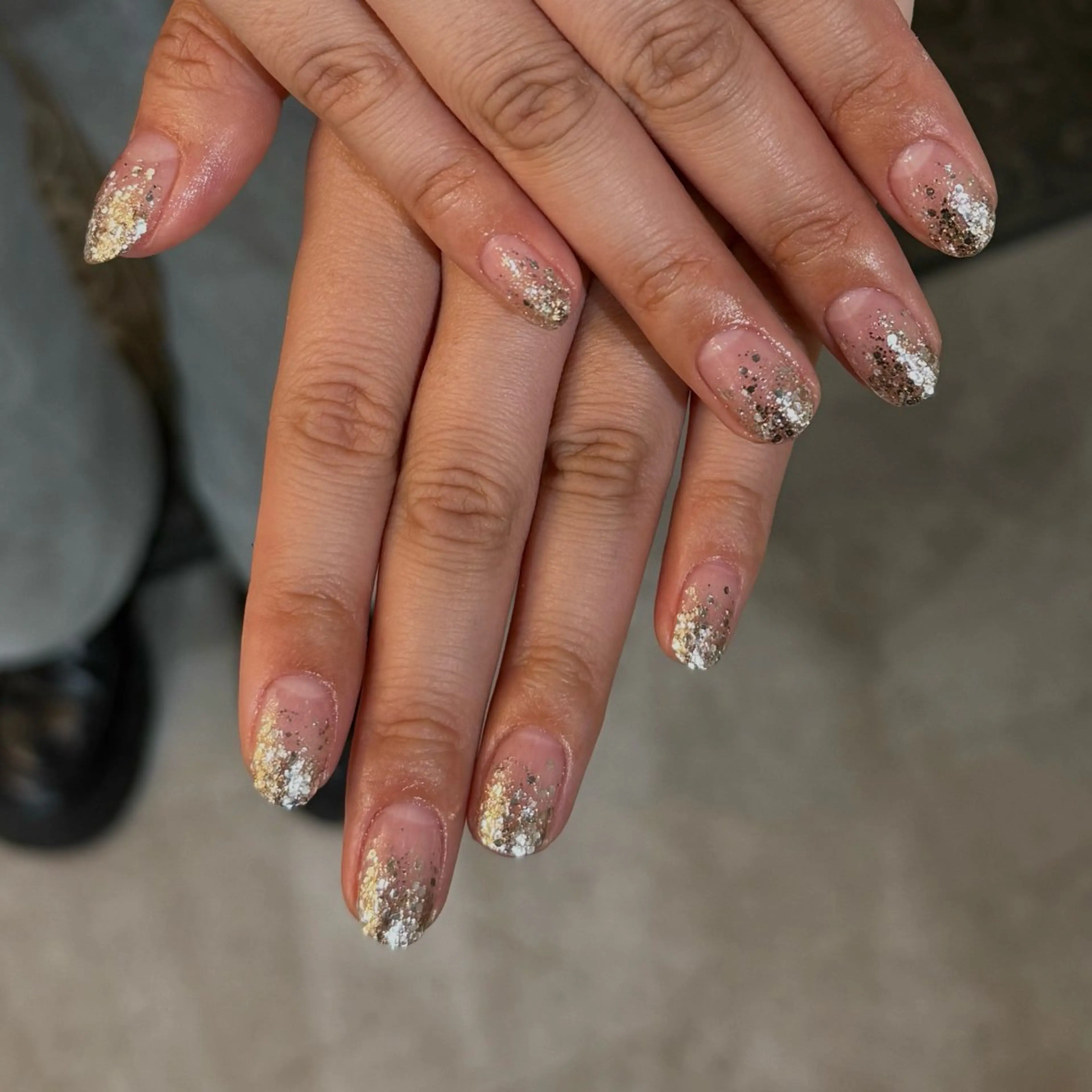 ネイル ラメ(グリッター) ラメグラデーション ハンドネイル キャッツアイ東京 武島のネイルデザイン