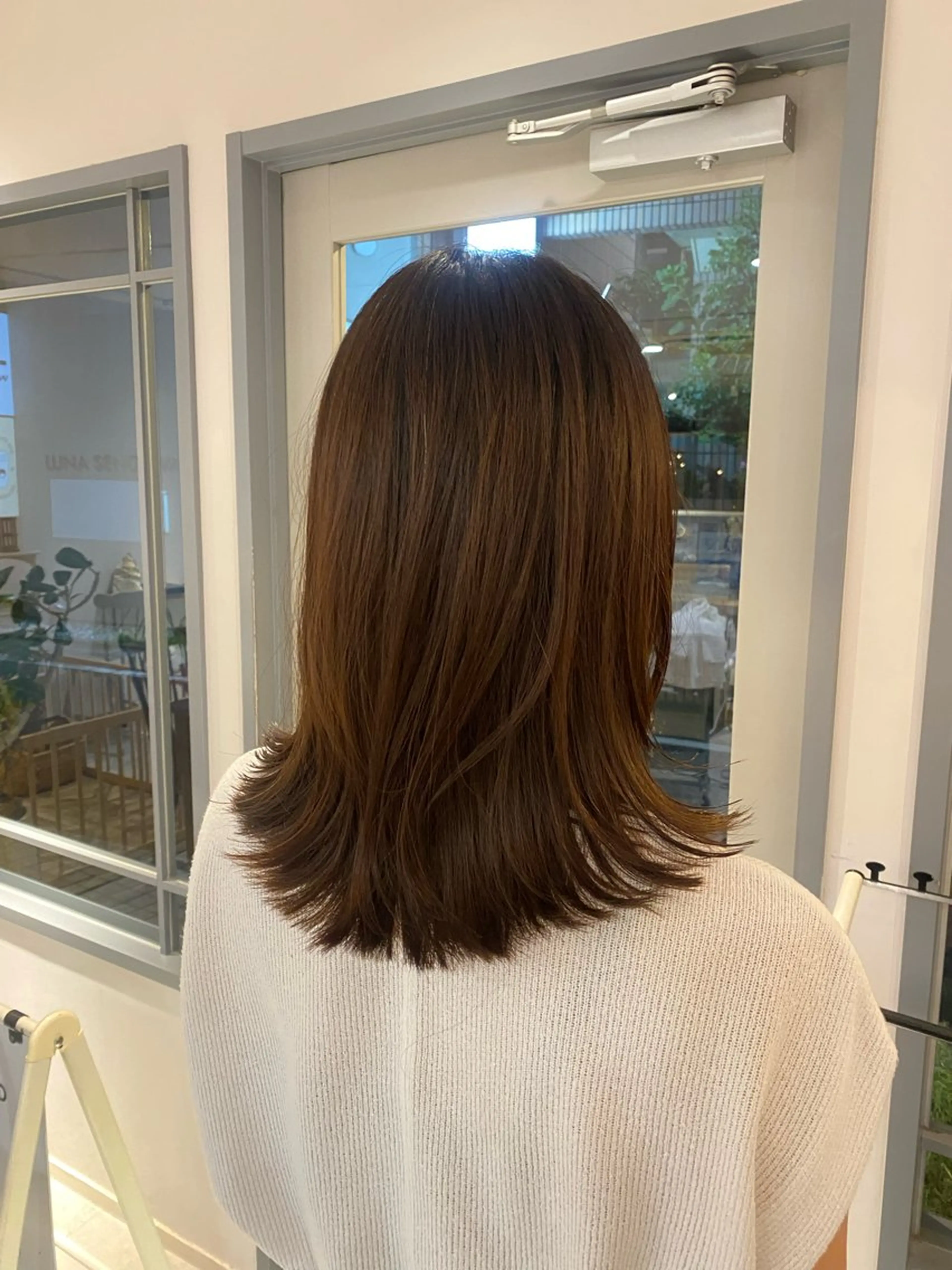 ミディアム カラー カット ヘアカラー ‎🤍透明感カラー 【仙川】セリナ‎🤍のヘアスタイル