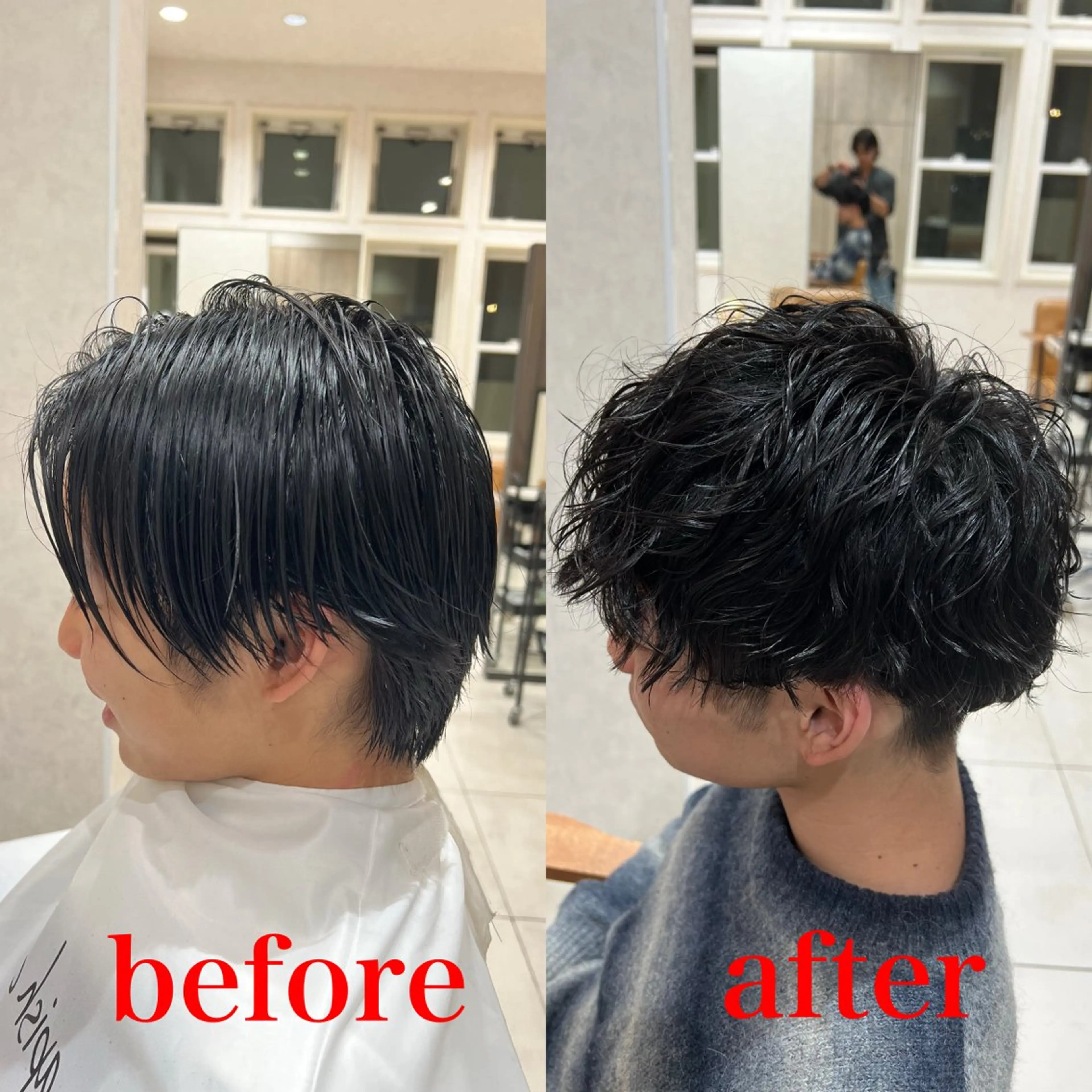 メンズ メンズパーマ レディースショート／ パーマ/タケシ🍔のヘアスタイル