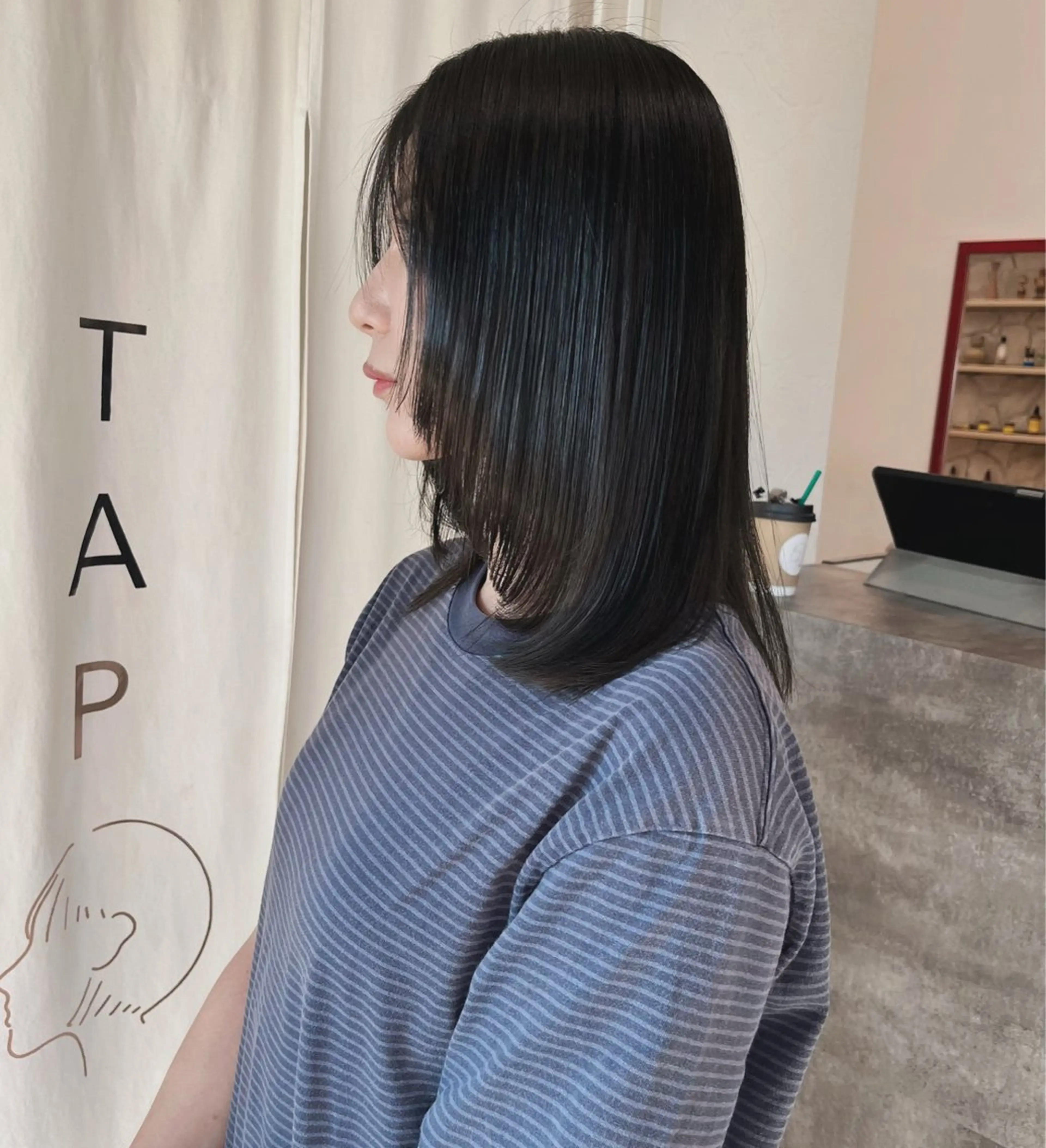 セミロング カラー カット ヘアカラー トリートメント 金沢市/美容師/ 岡島由希美のマツエク・マツパデザイン