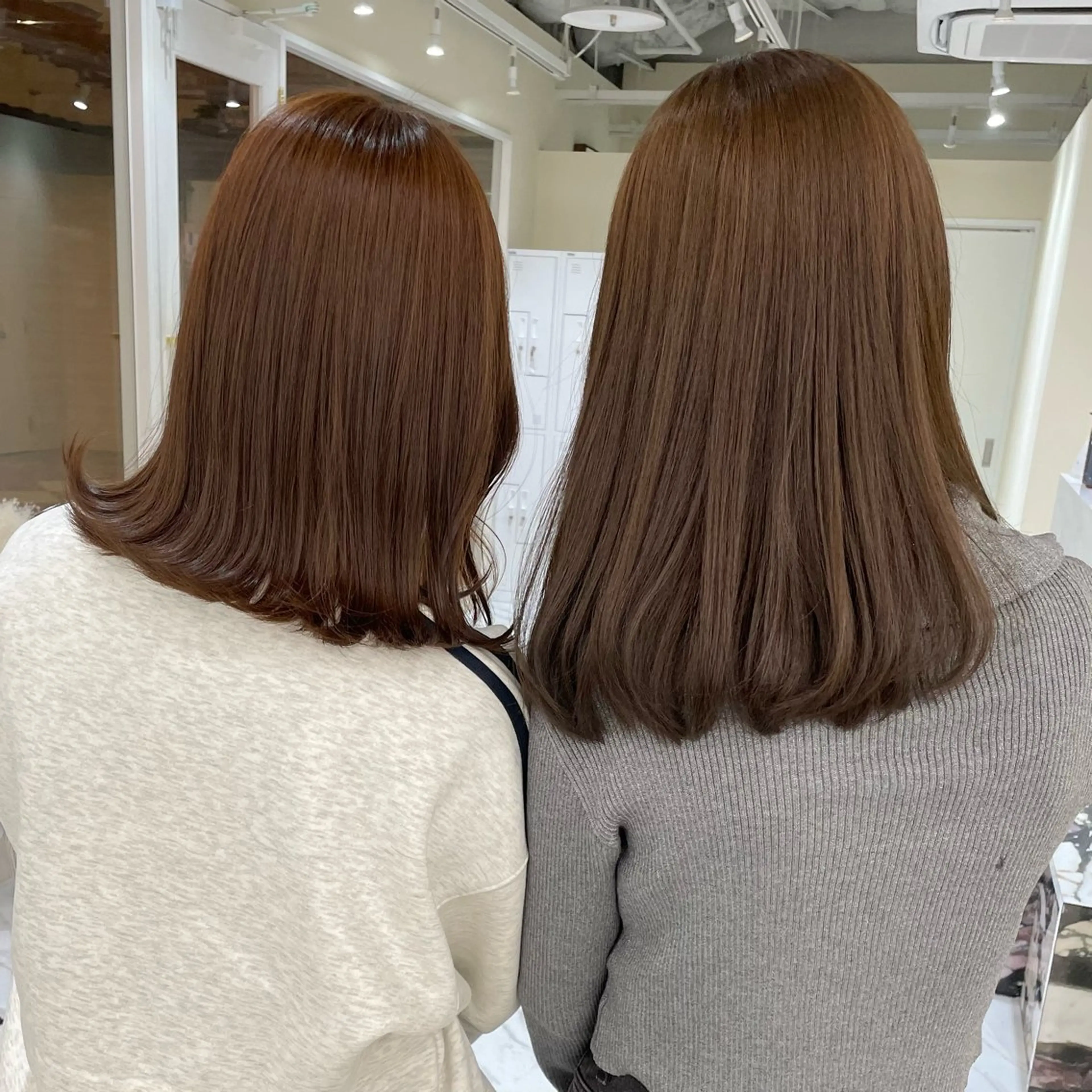 セミロング カラー ヘアアレンジ アッシュ ベージュカラー ブリーチ 透明感カラー ダブルカラー カット ヘアカラー トリートメント maoブリーチ無し 似合わせカラーのヘアスタイル