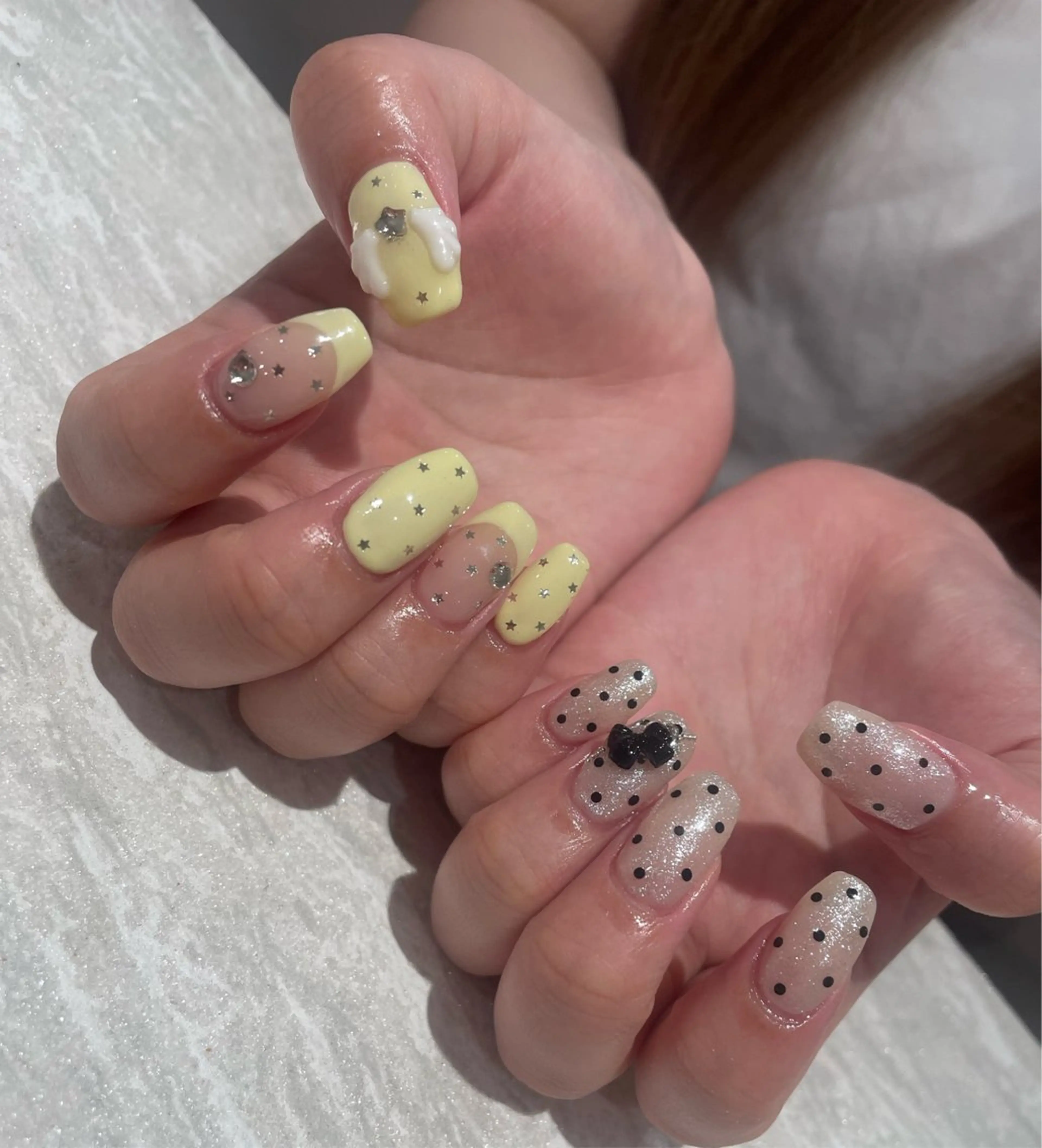 ネイル フラッシュネイル フレンチネイル マグネットネイル ニュアンスネイル ワンカラーネイル mallee nailのネイルデザイン