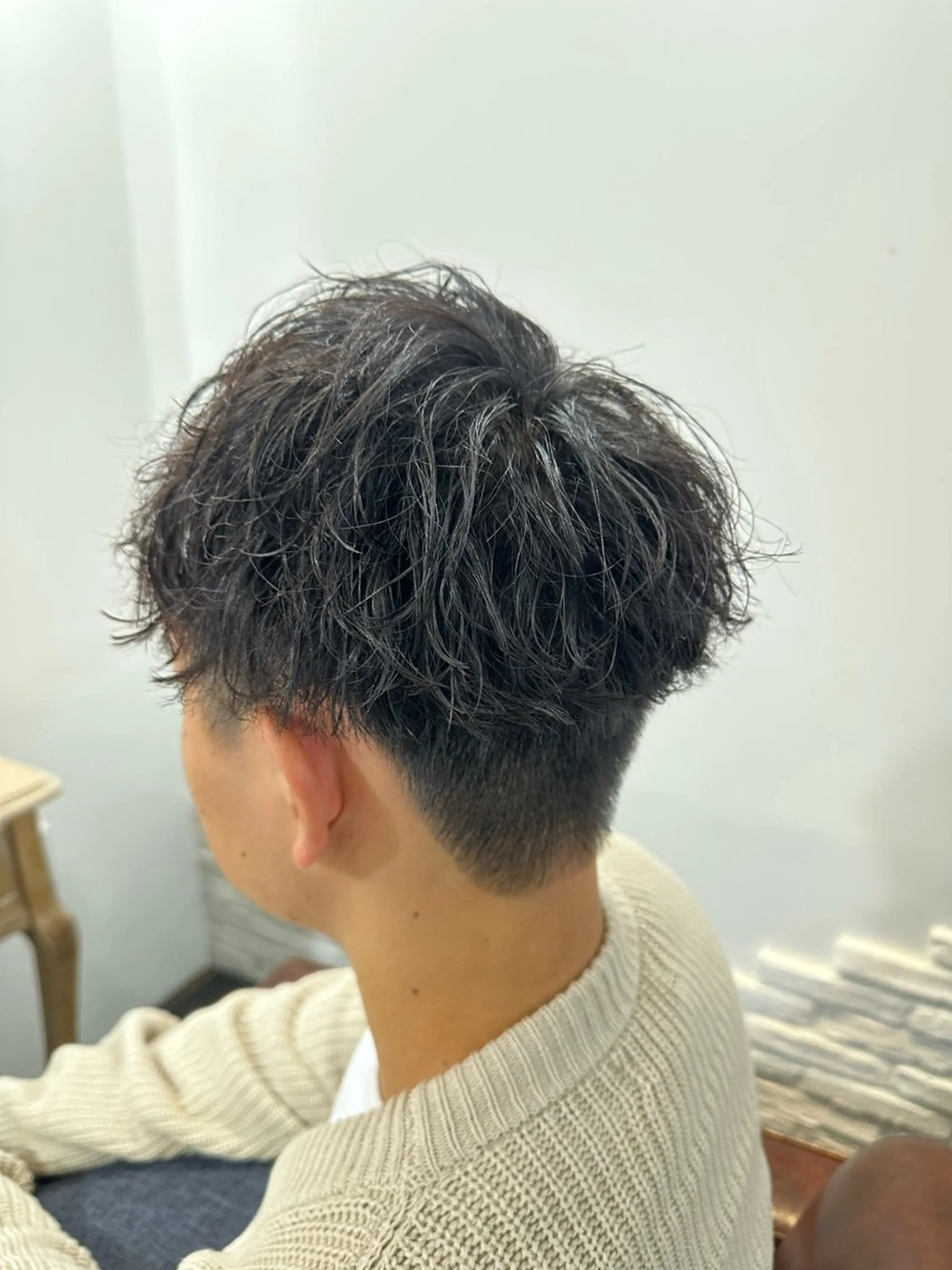 ショート パーマ メンズ 齋藤 拓麻のヘアスタイル