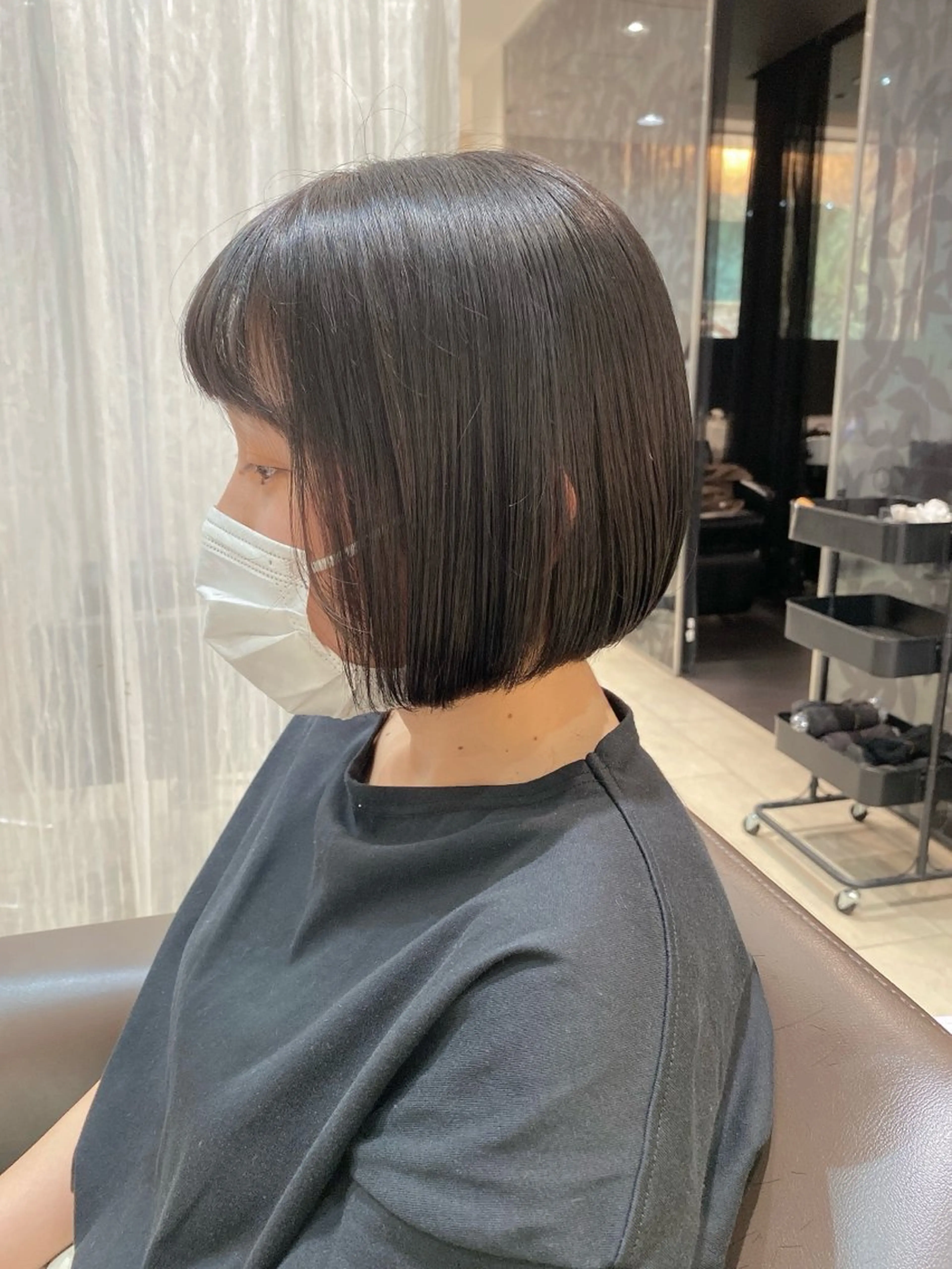 ショート カラー ショートボブ ボブ ショートヘア カット 阿部 響香のヘアスタイル