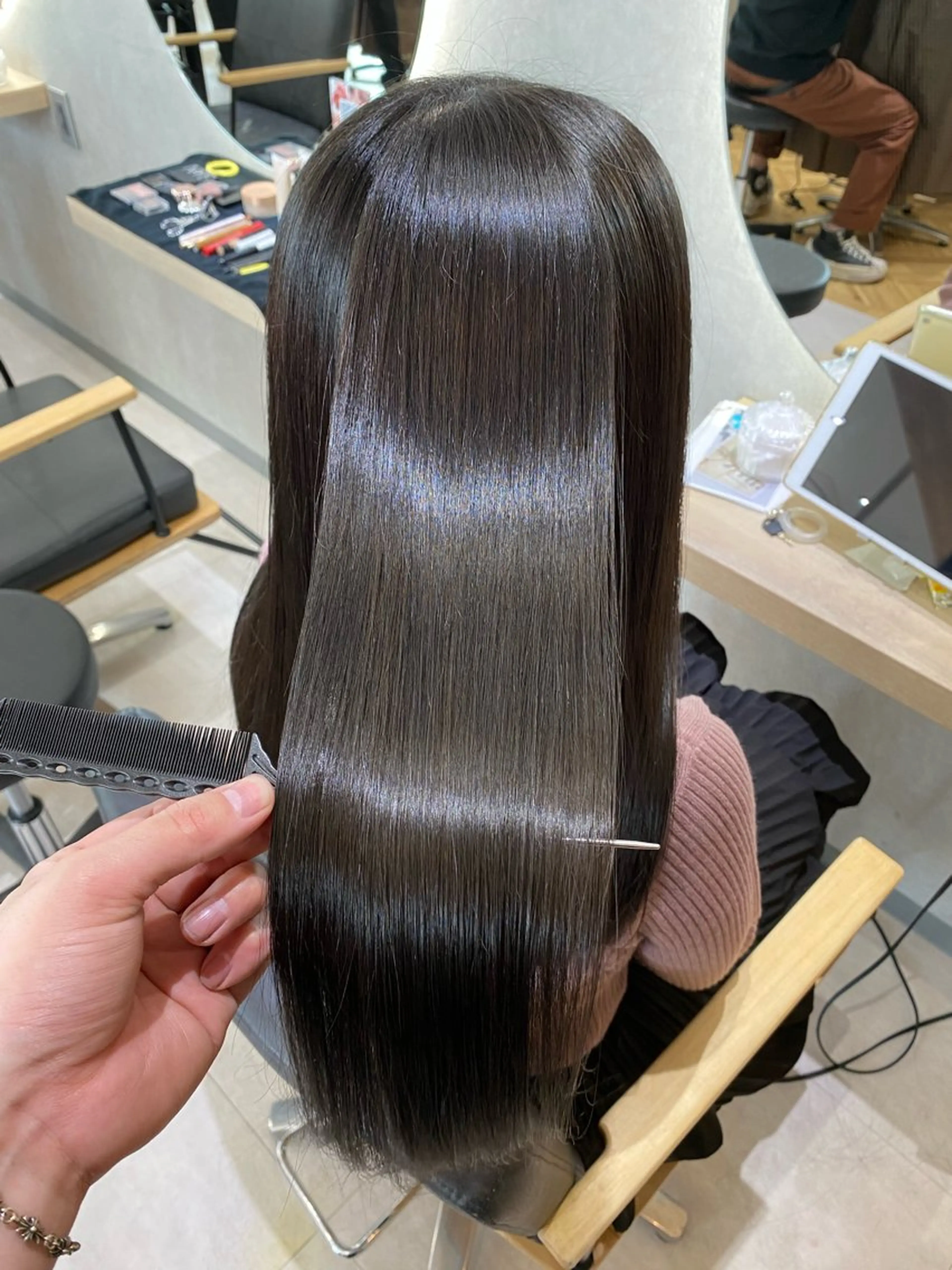 ロング トリートメント men'ssalon Zina天神所属・✨髪質改善/顔周りカ ット/縮毛矯正✨三隅のヘアスタイル