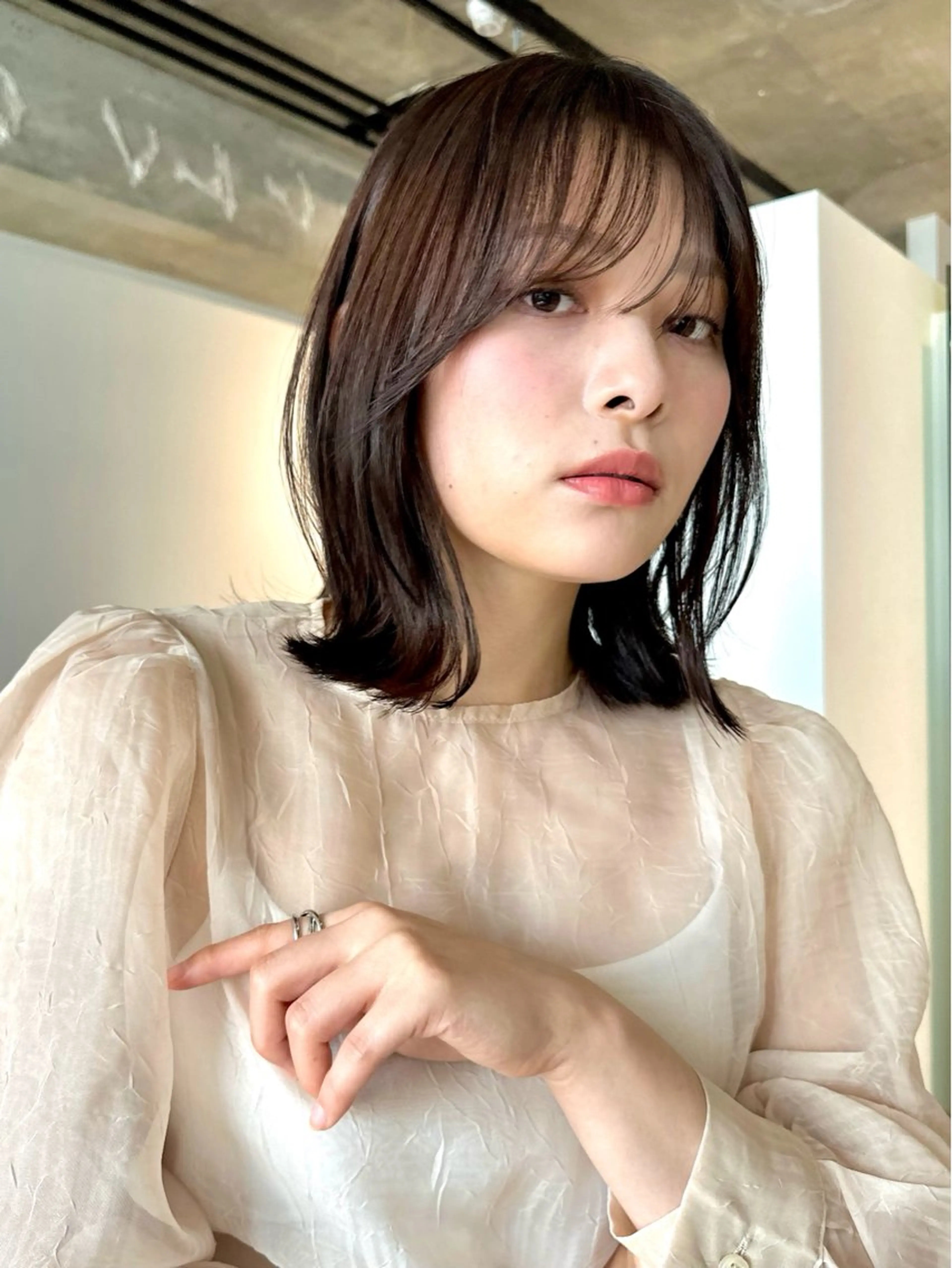 ショート カラー パーマ カット ヘアカラー 🫧小顔×似合わせ× 透明感カラー🫧のヘアスタイル