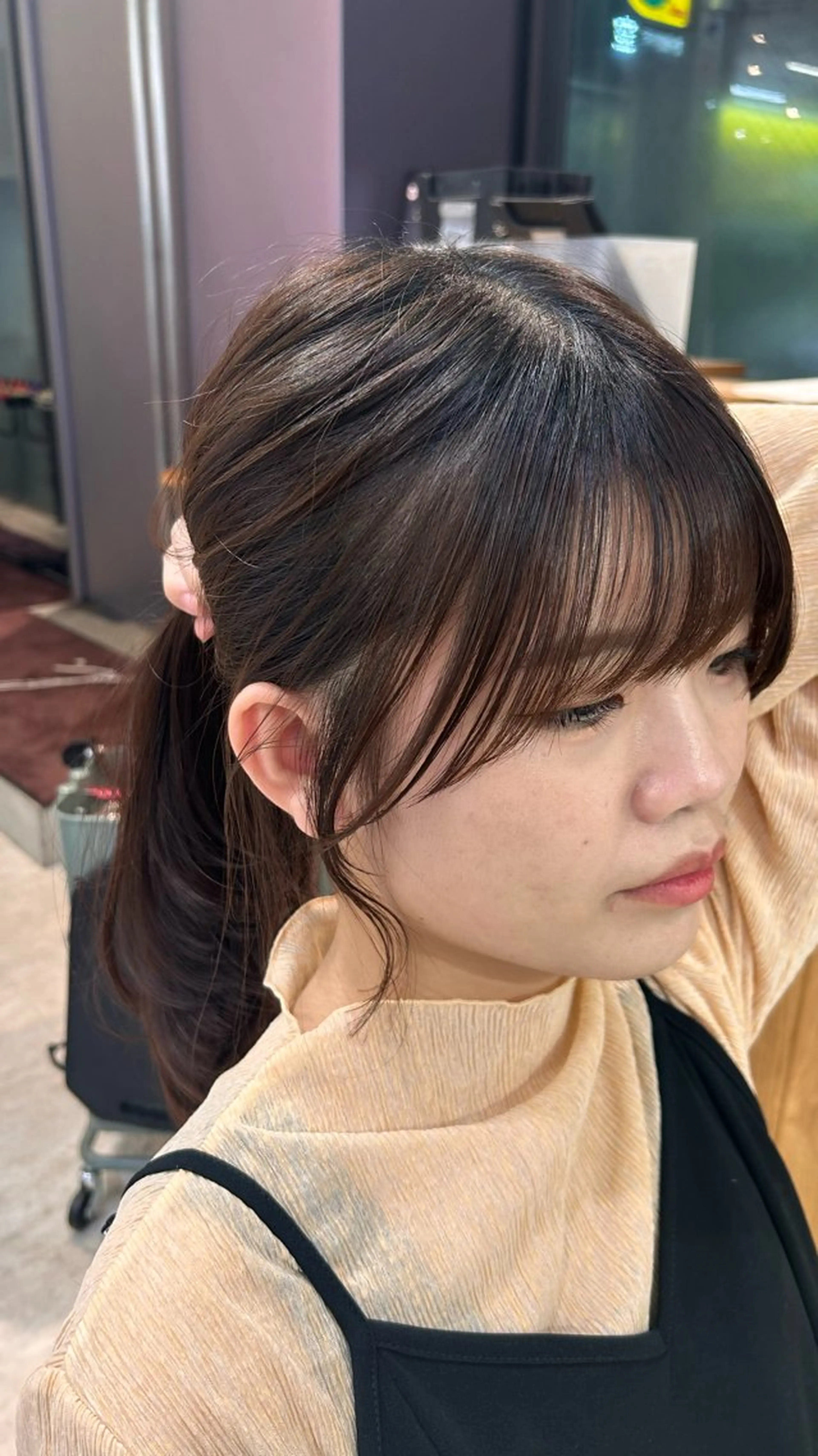 ミディアム 縮毛矯正支持率N O.1あおい🕊️✨のヘアスタイル