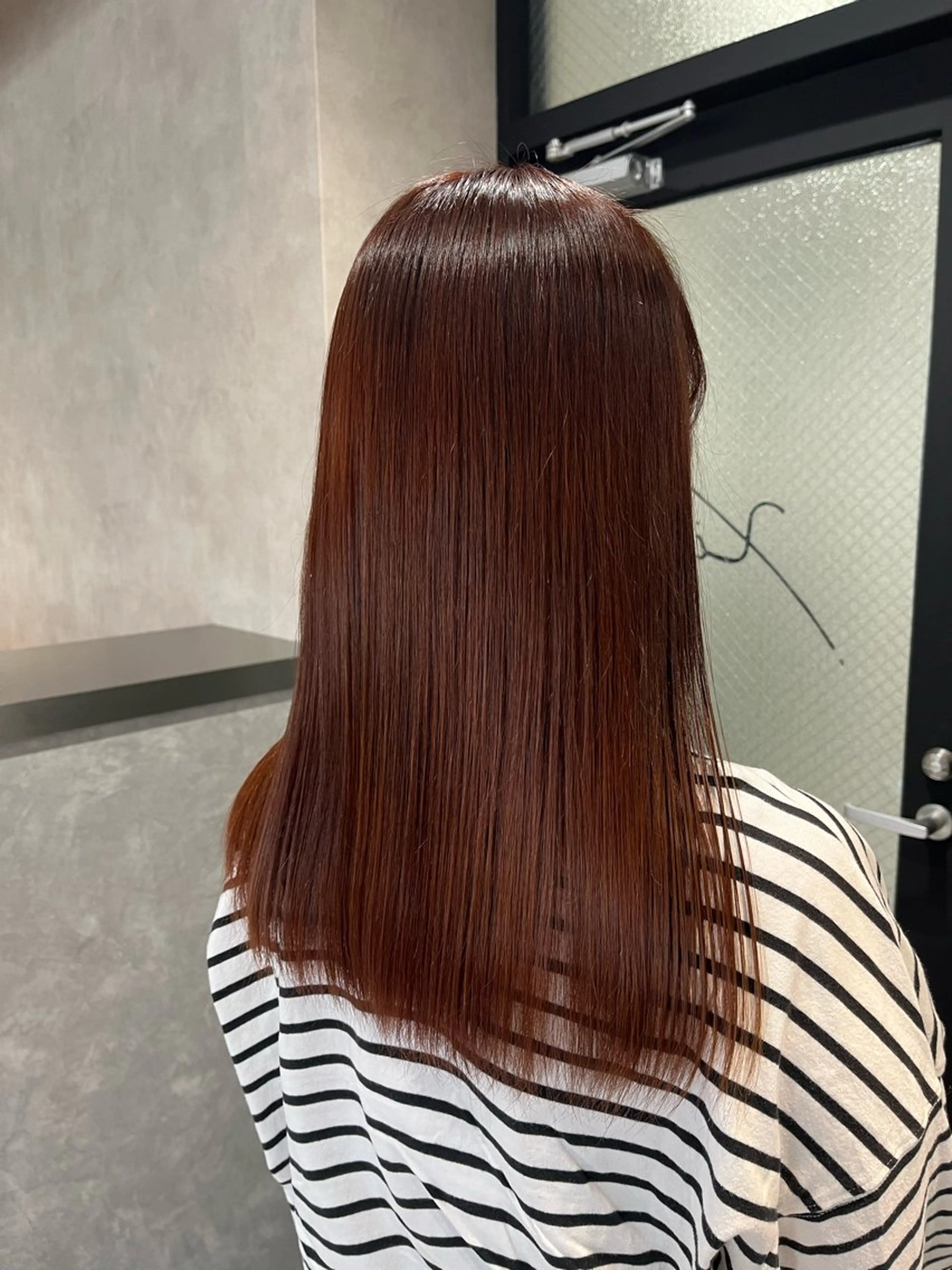 セミロング カラー 透明感カラー 髪質改善 縮毛矯正 ヘアカラー 《.Xian》ナツミ /艶髪/暖色/ボブのヘアスタイル