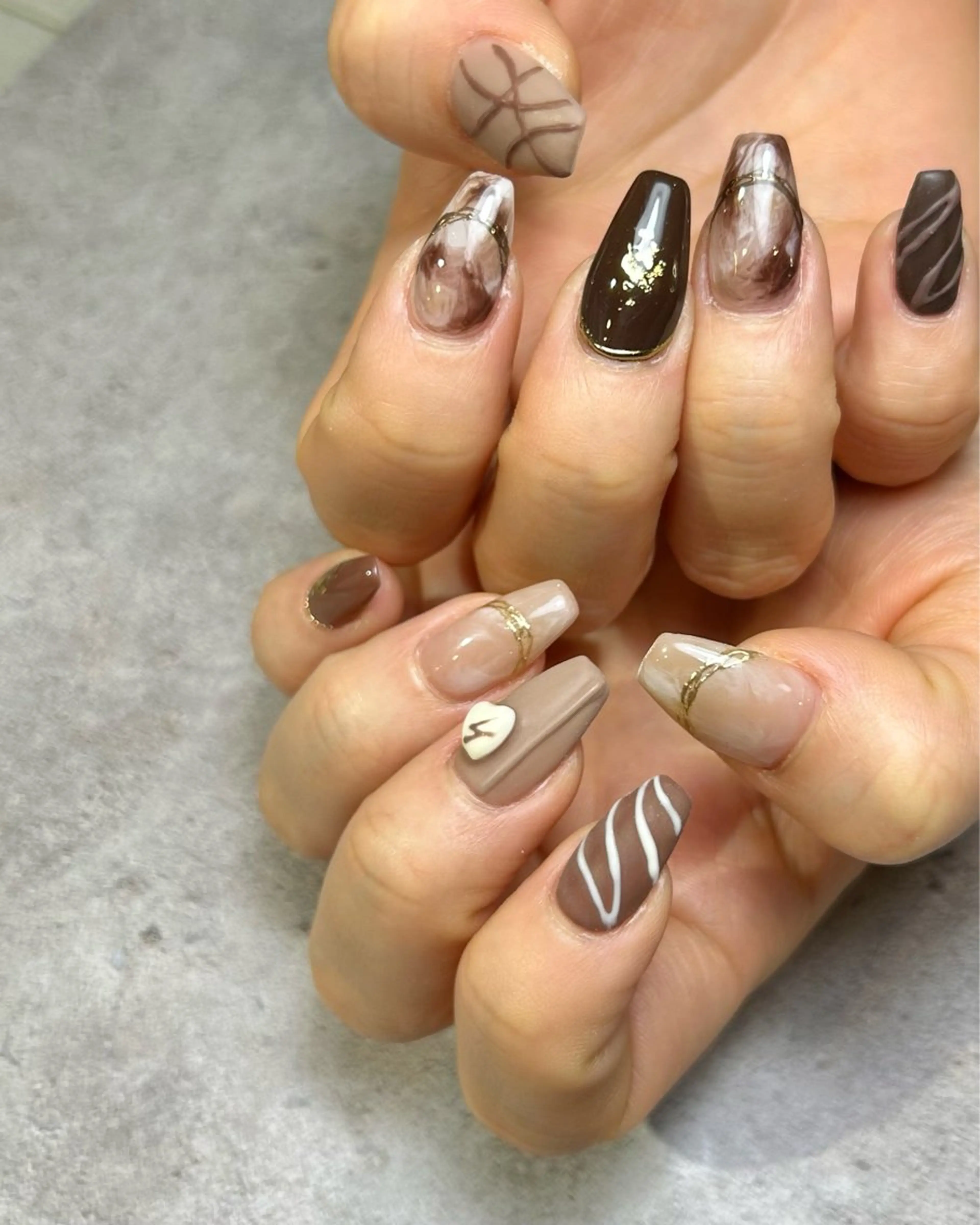 ネイル 持ち込み ハンドネイル Reflection marikoのネイルデザイン