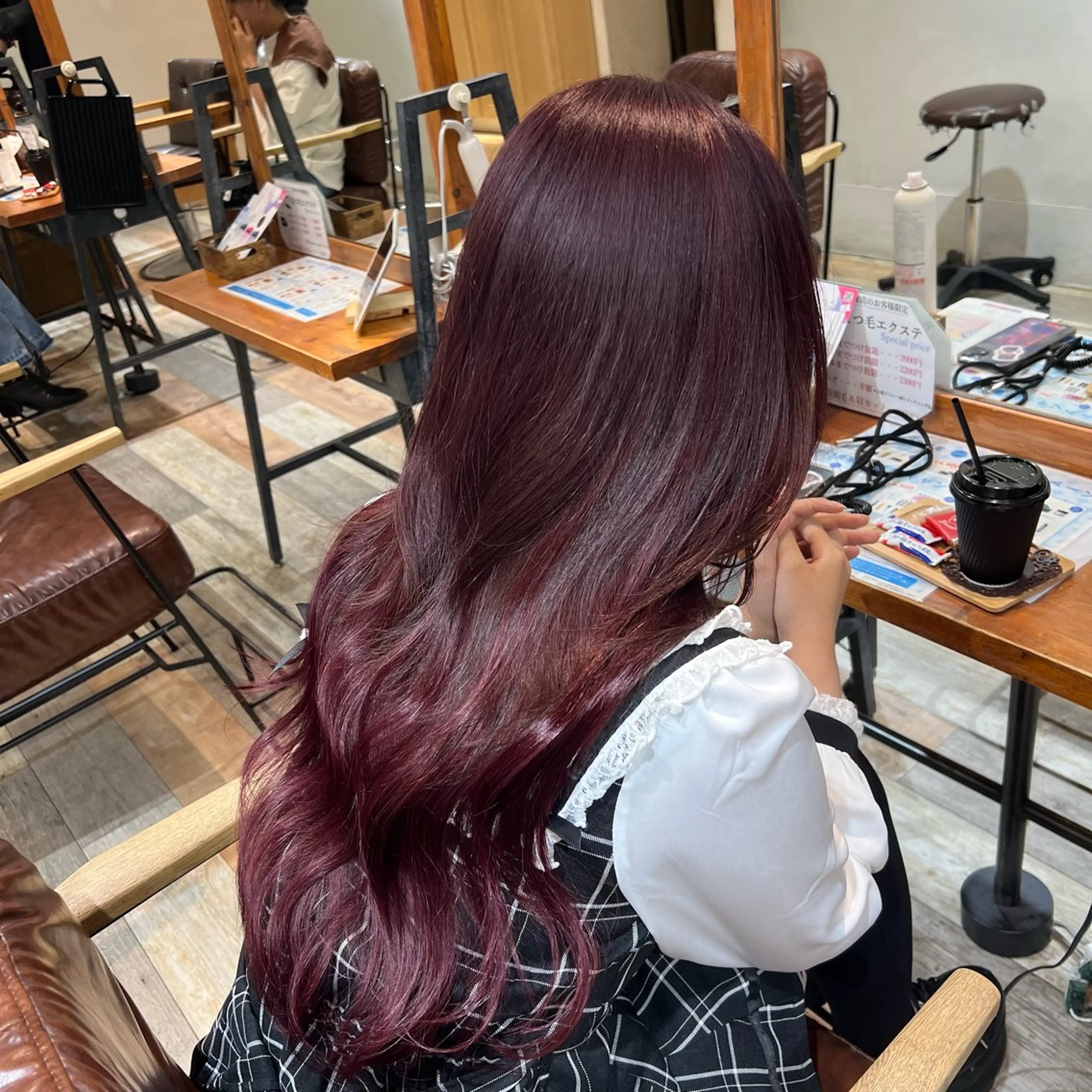 【人気No.1】🩷カット＋カラー＋最高級人毛100%シールエクステ80本🩷の写真