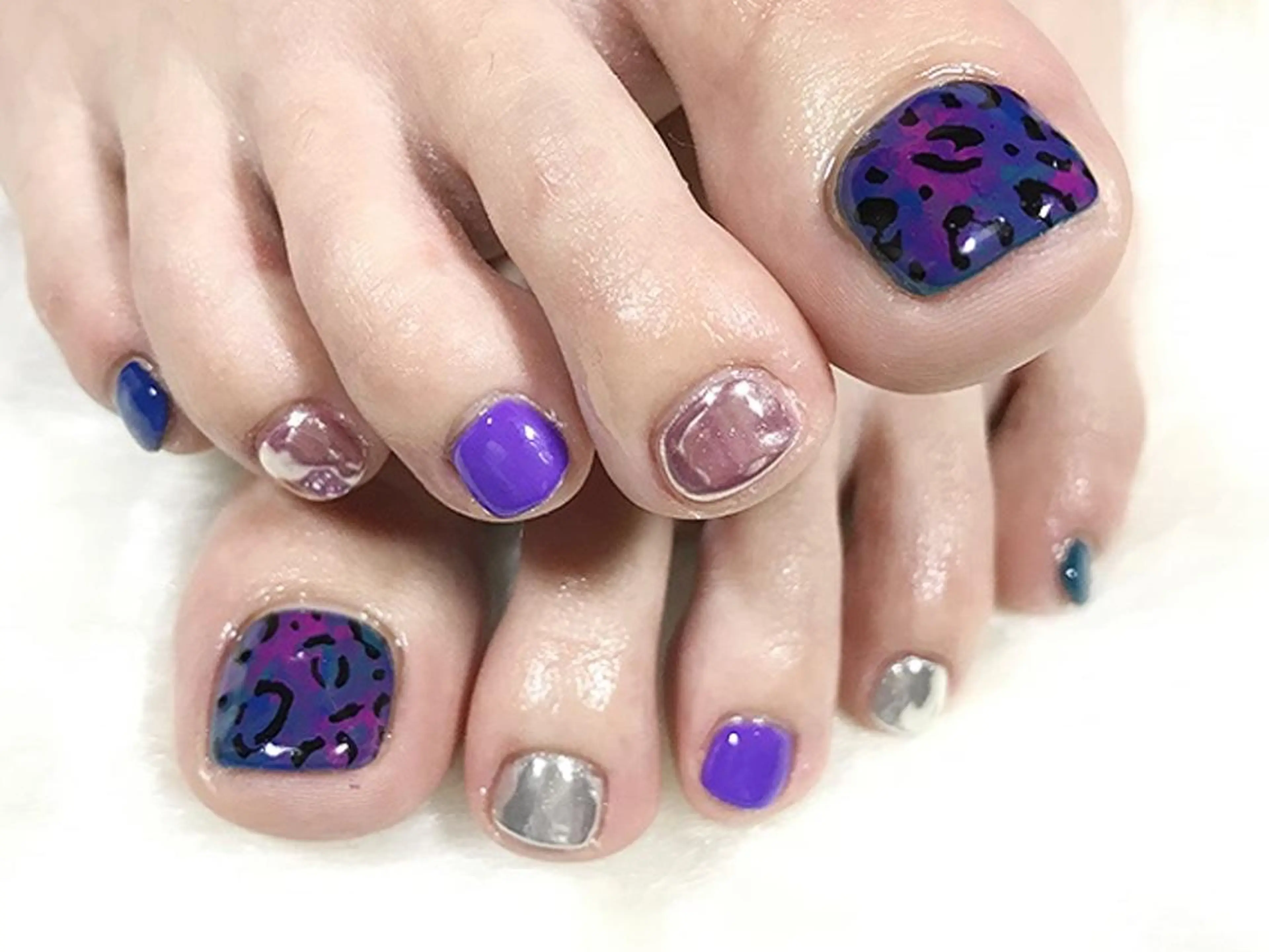 何度でも🌿オフ込オーダーメイド🌼【FOOT】120分しっかりアートやり放題＆ストーン付け放題⭐️の写真