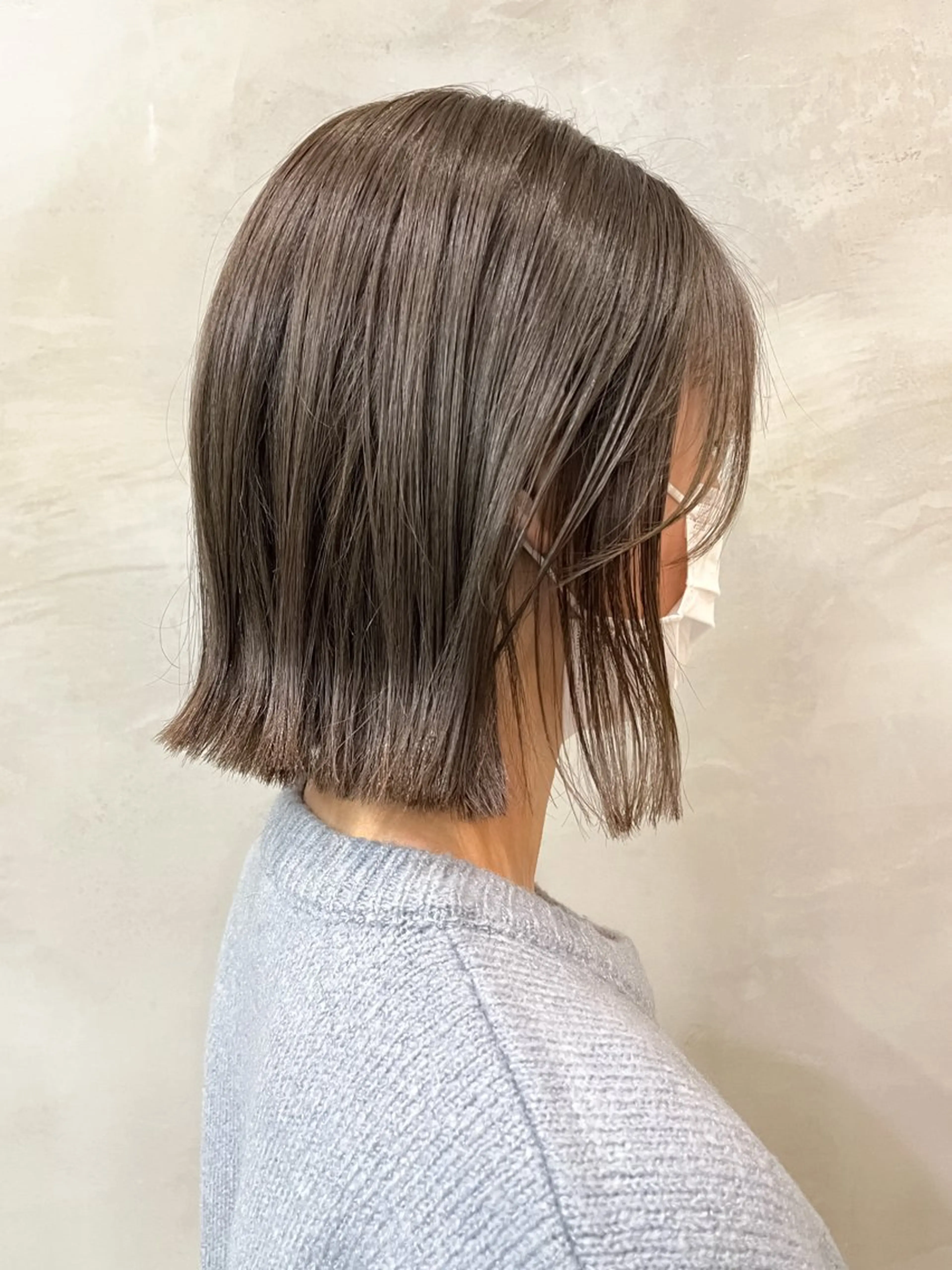ミディアム カラー ブリーチ ブリーチなしカラー オリーブカラー ヘアカラー トリートメント 🫧透明感カラー🫧 OIKAWAのヘアスタイル