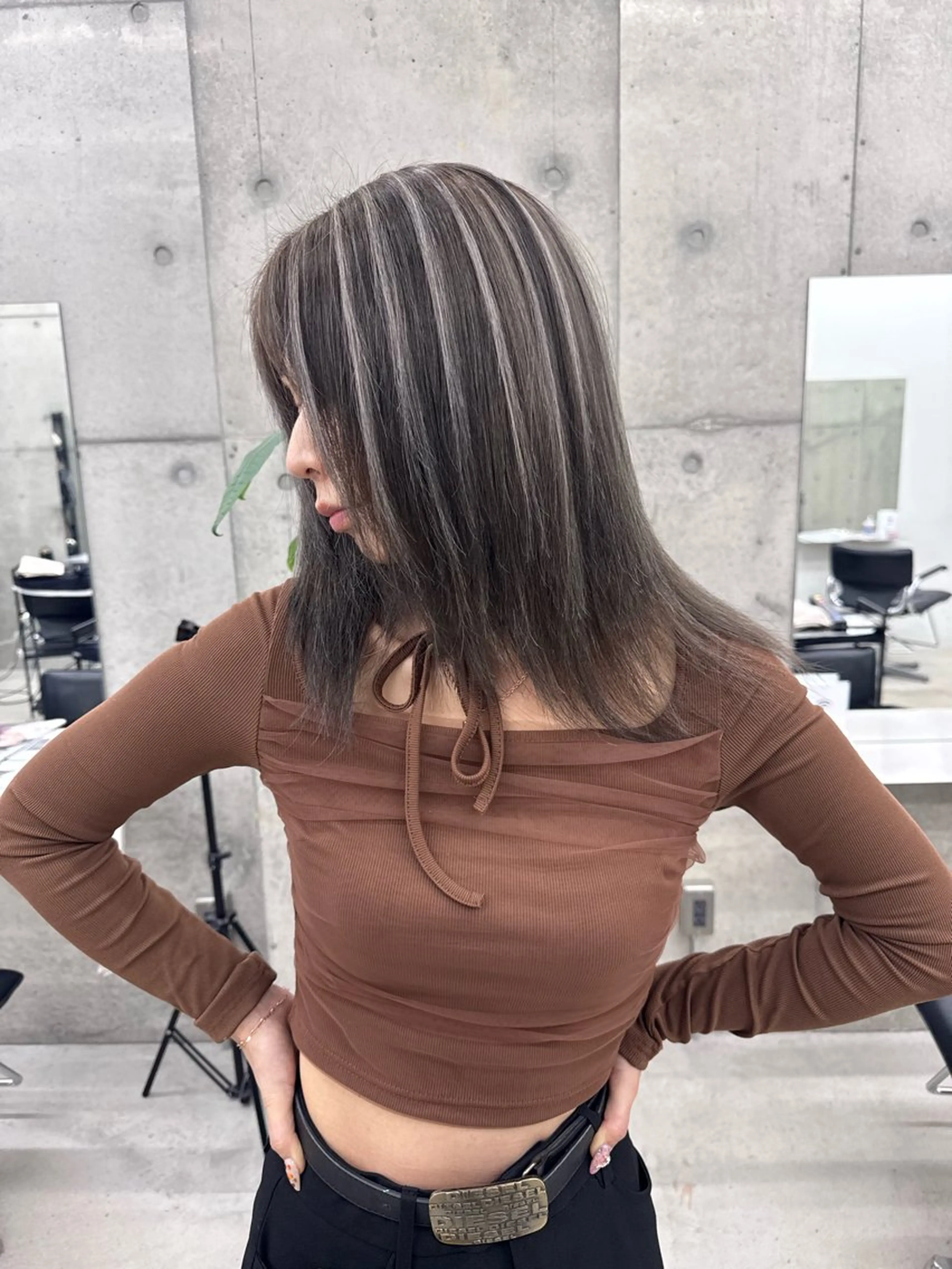 カラー ヘアカラー 和木坂 日美のヘアスタイル