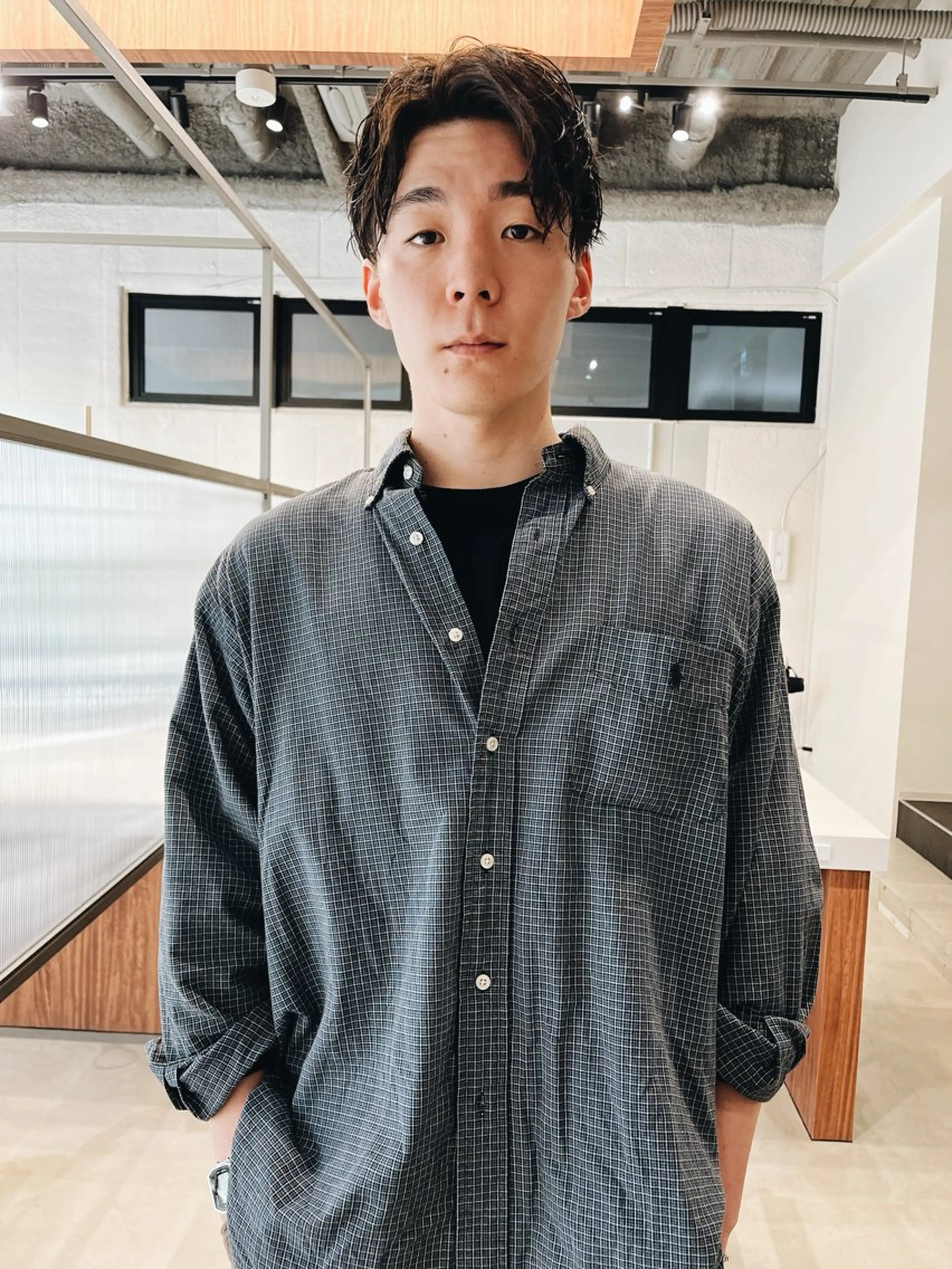 ショート カット パーマ ［LIC南堀江］大井 悟のヘアスタイル