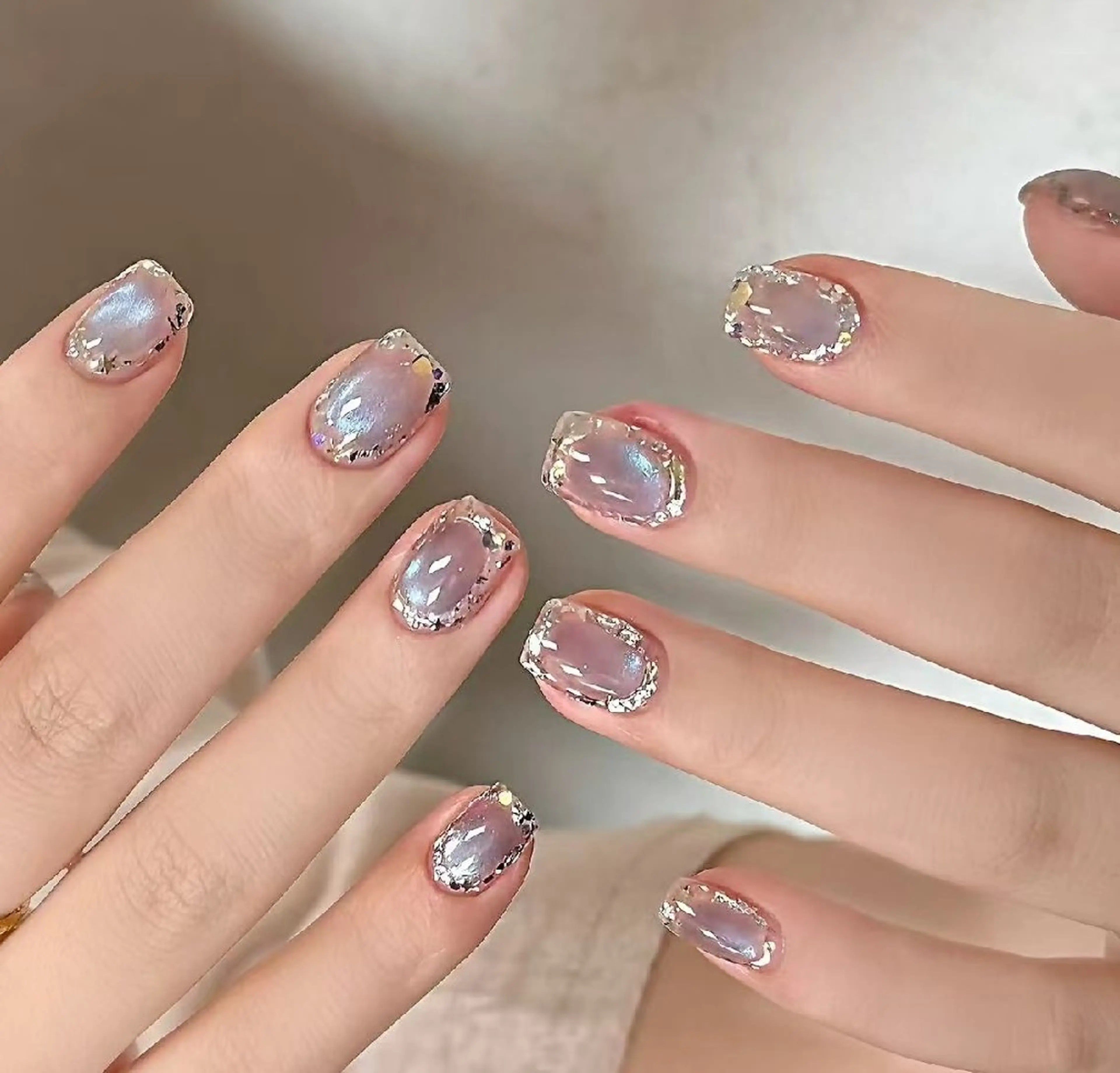 ネイル オーロラネイル フラワーネイル フットネイル フレンチネイル ジェルネイル ハンドネイル Oomiya 服部のネイルデザイン