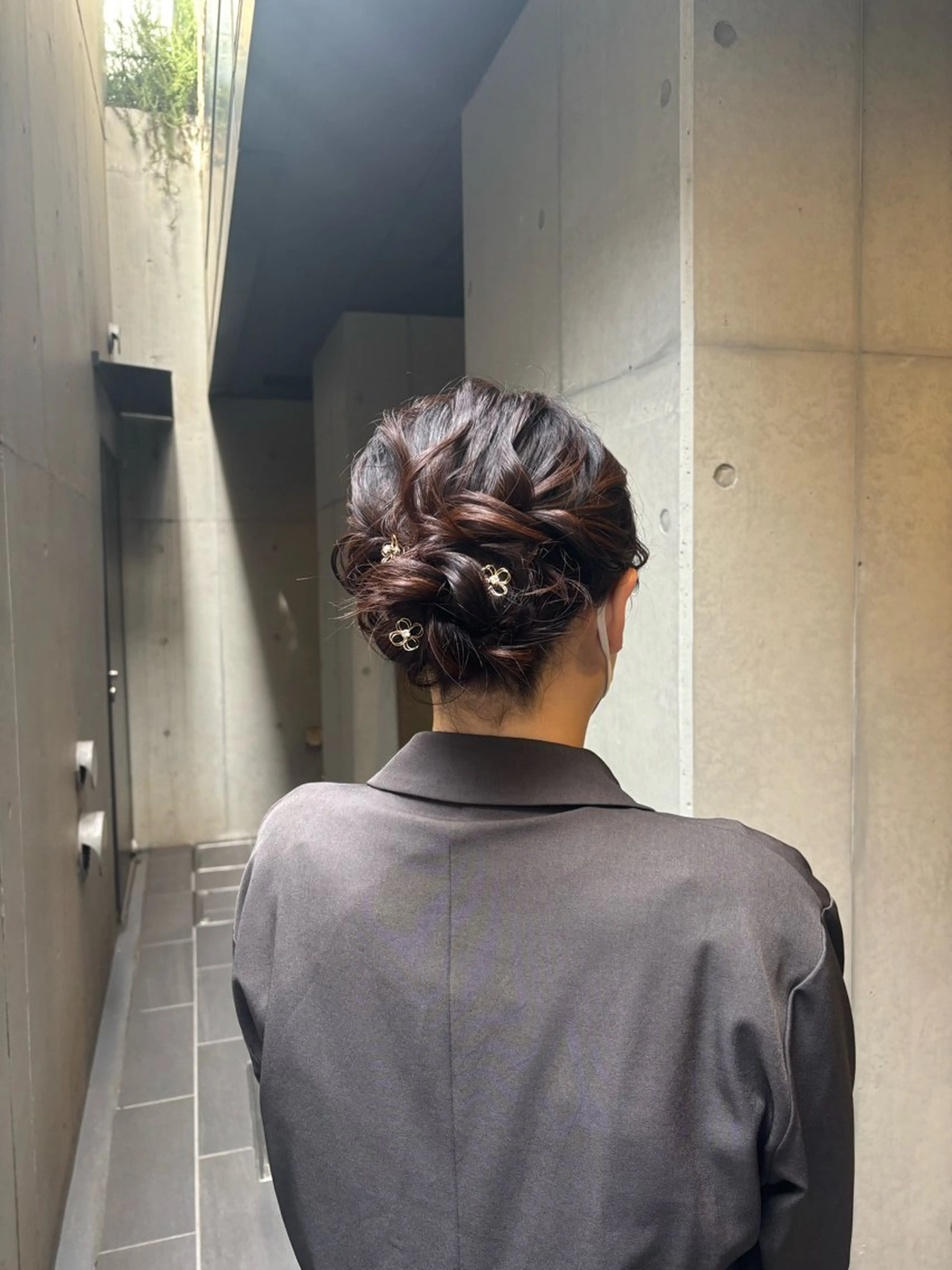 ミディアム ヘアアレンジ ヘアセット 〖❁田尻千尋| LEONID❁〗のヘアスタイル