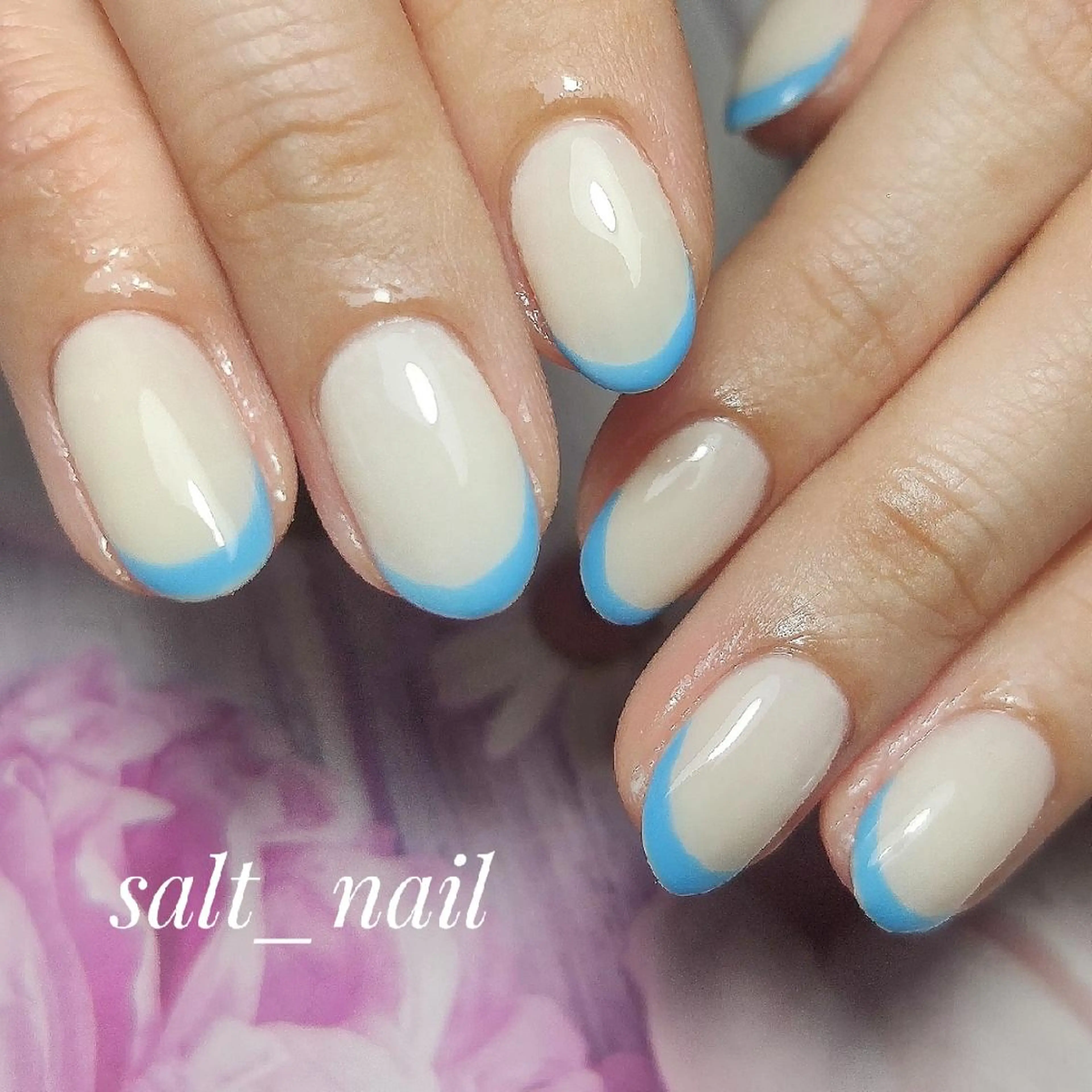 ネイル フレンチネイル 個人サロン saltnailのネイルデザイン