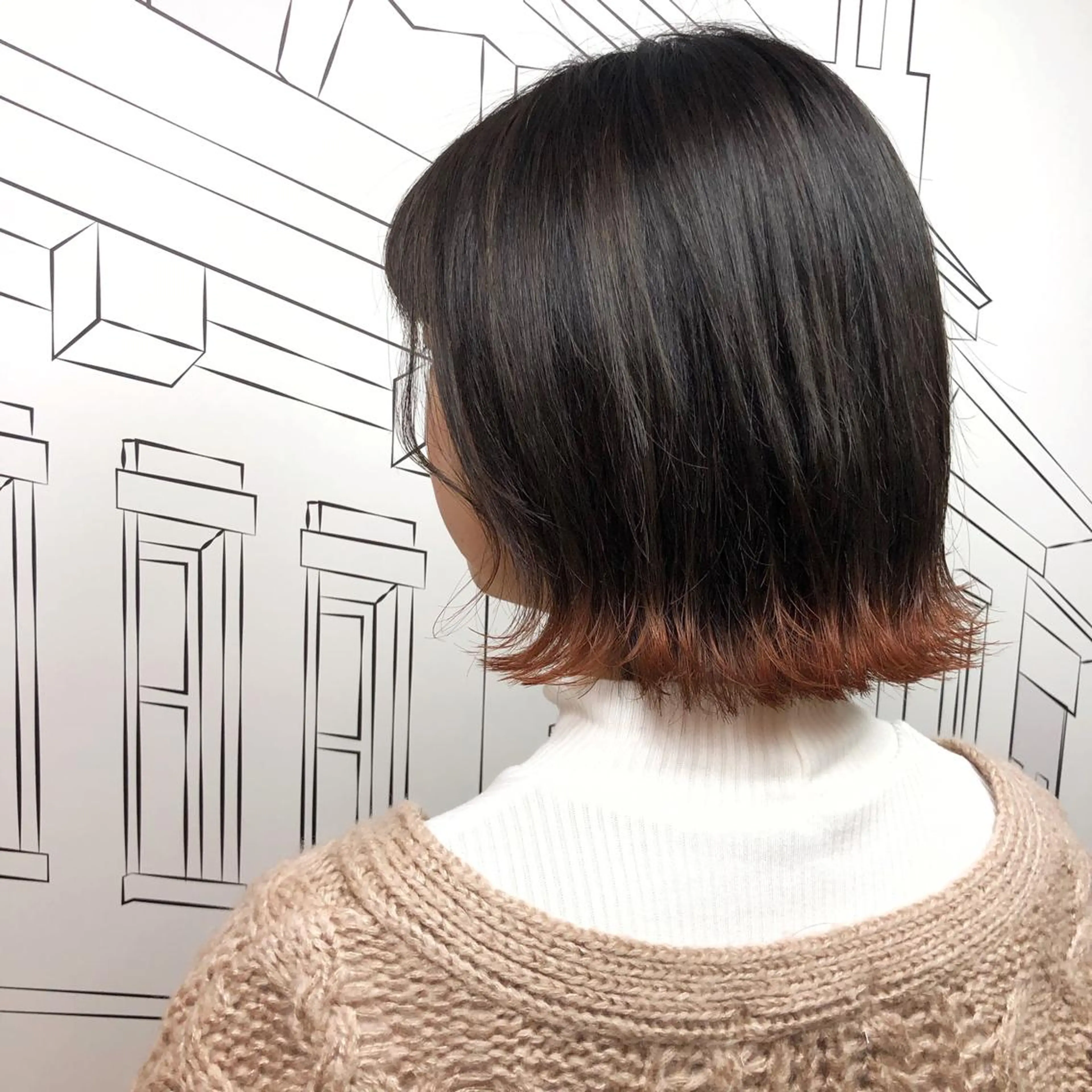 ミディアム カラー レイヤー,ボブ / 彩未のヘアスタイル