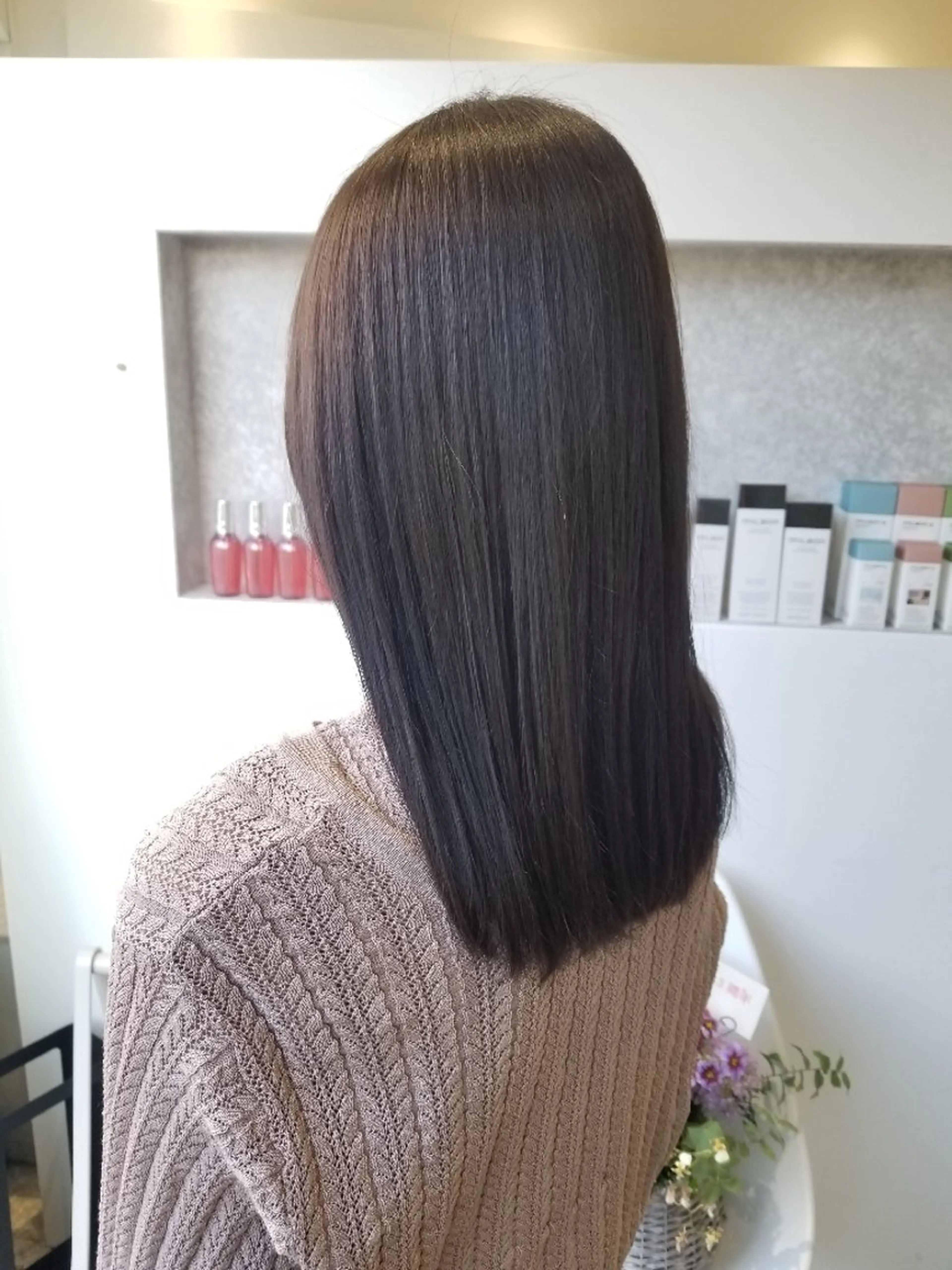 ロング カラー MignonS所属・森下 栞奈のヘアスタイル
