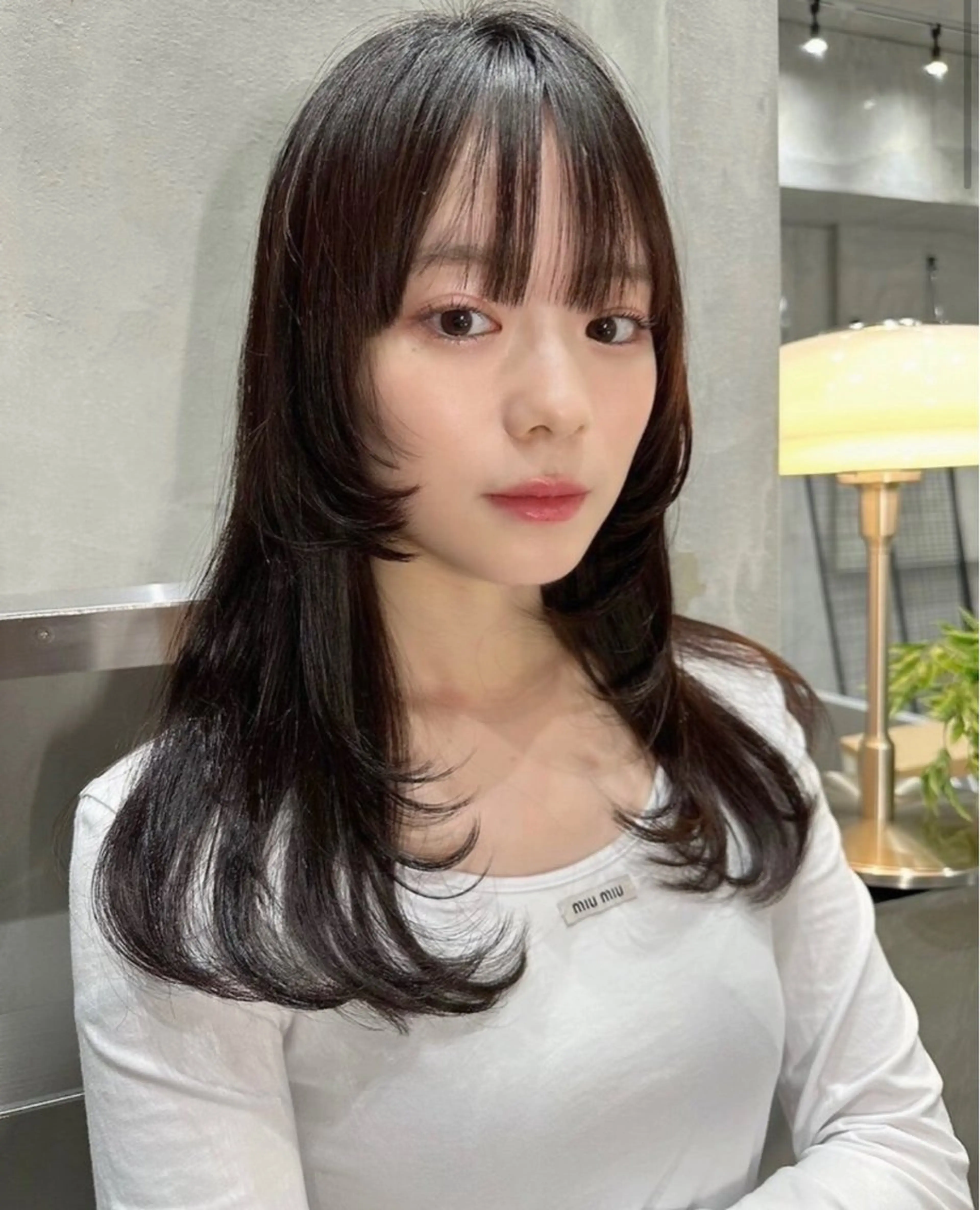 ミディアム カット ヘアカラー トリートメント 【レイヤー特化】 笠原優のヘアスタイル