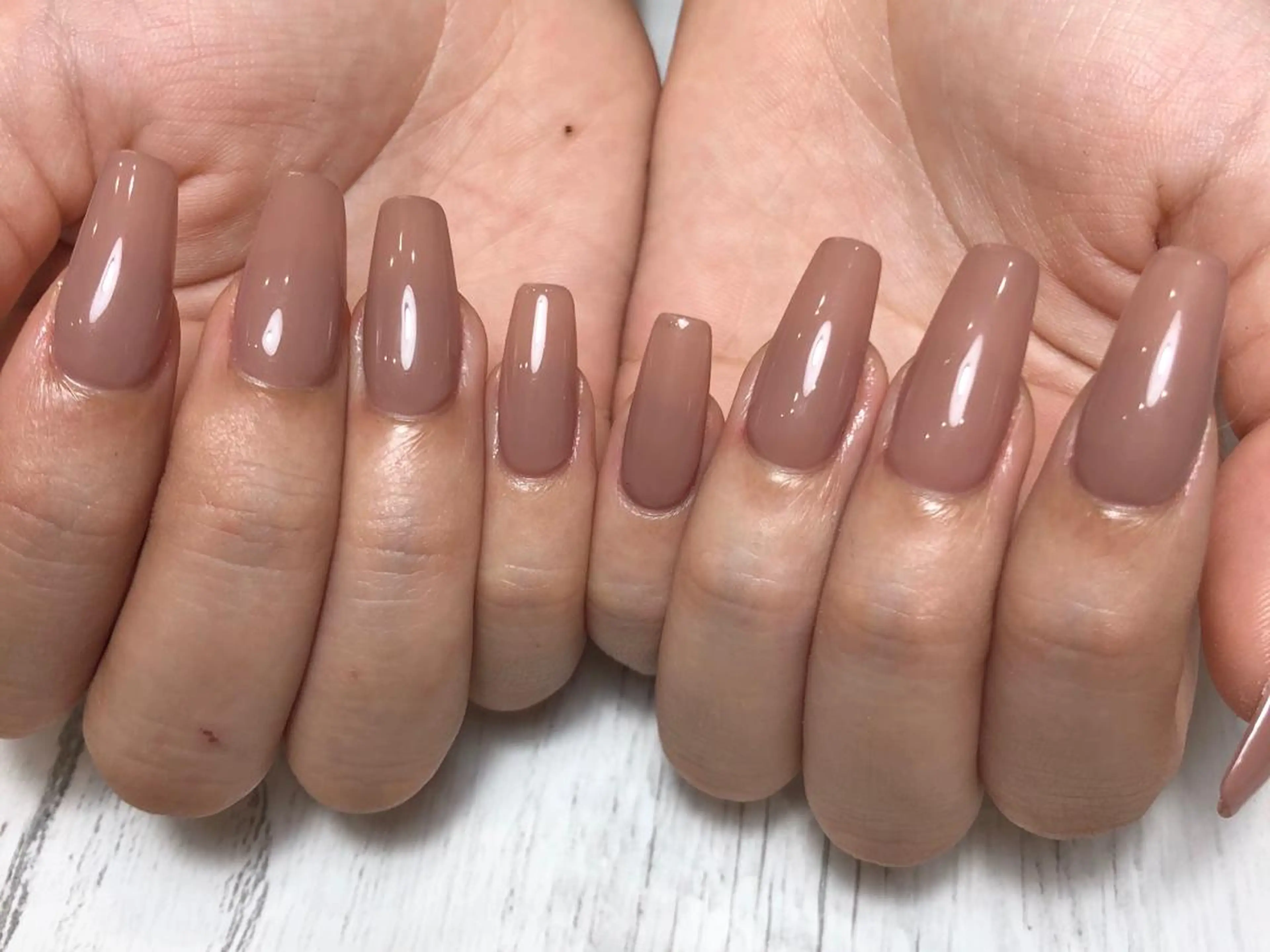 【オフなし】チップ長さ出し10本＋ワンカラーの写真