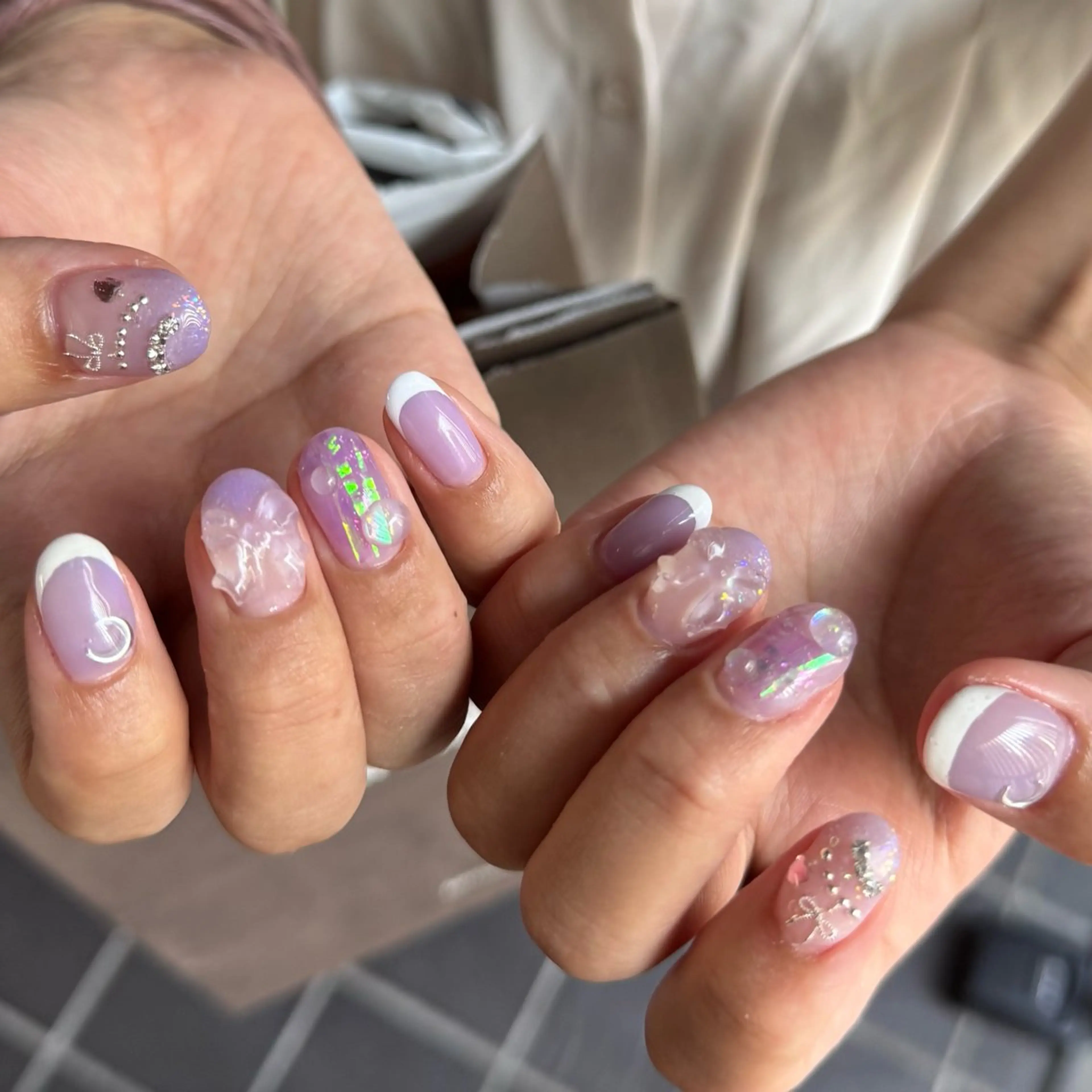 ミディアム 小川 柚香のネイルデザイン