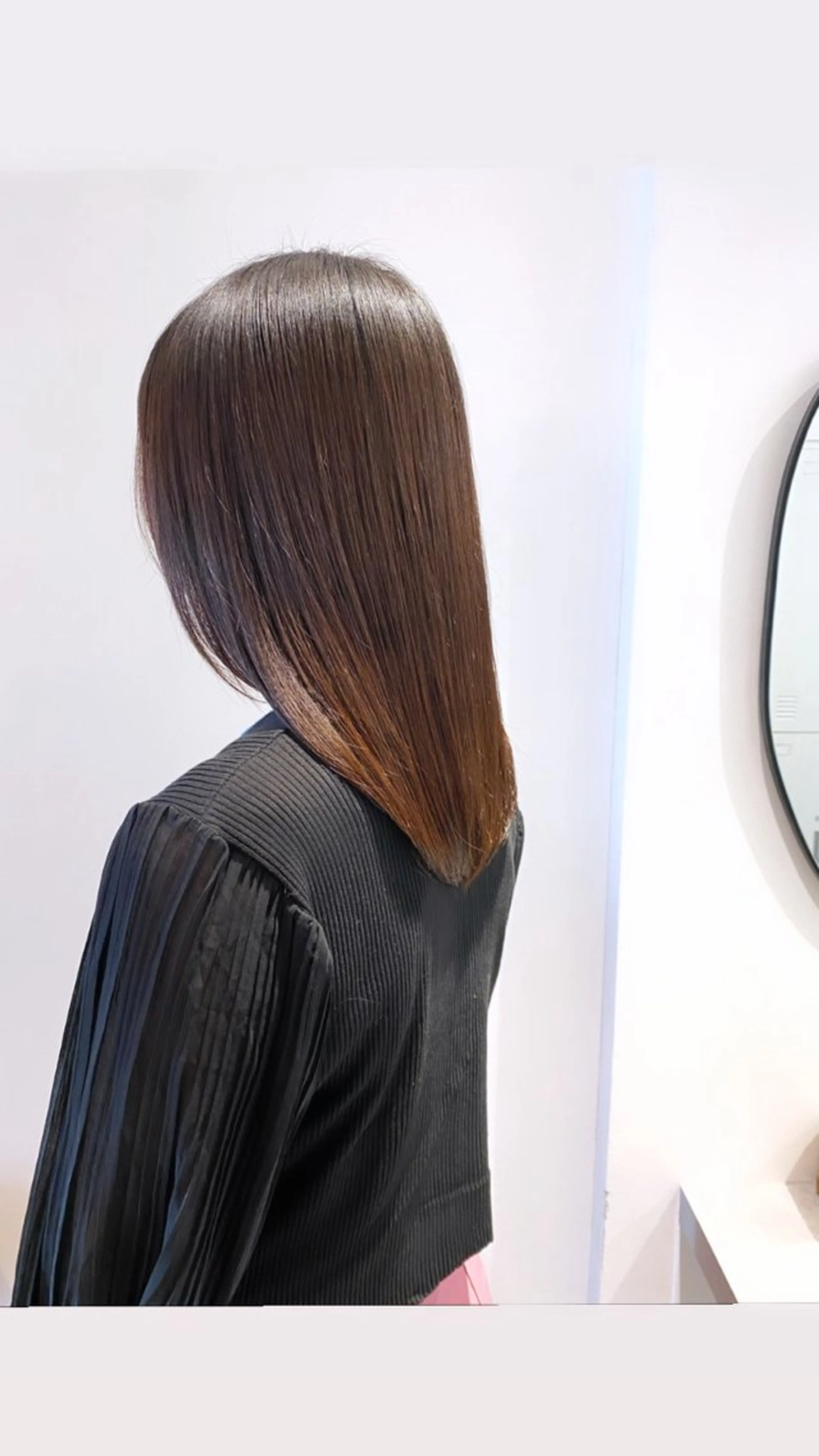 ミディアム カラー 縮毛矯正 トリートメント 似合わせ美髪ヘア✨ 天王寺．阿倍野🌈のヘアスタイル