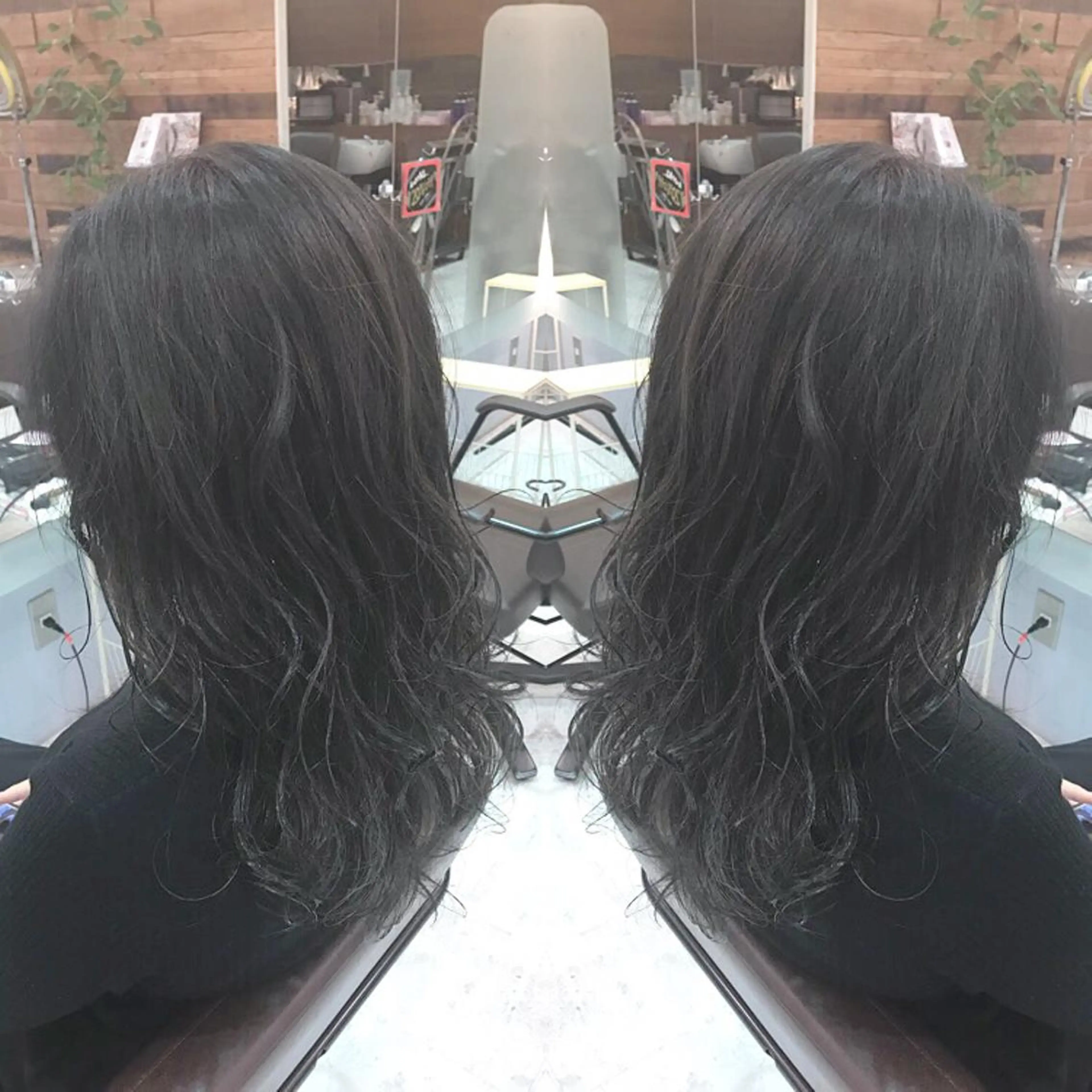 ミディアム セミロング カラー グレージュ ハイライトカラー ハイライト 青木 茂樹⭐️ 透明感カラーのヘアスタイル