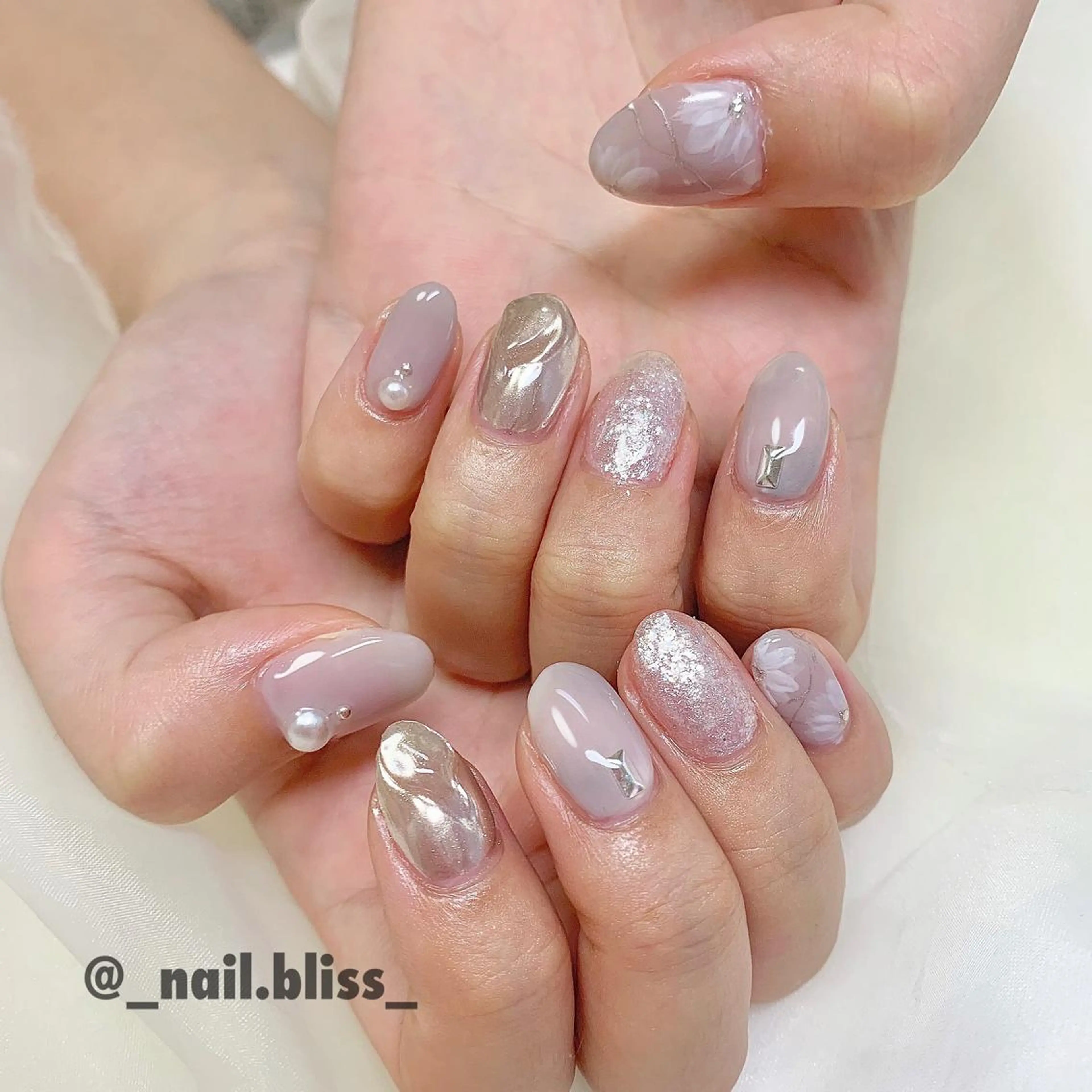 ネイル ブライダルネイル NAIL BLISSのネイルデザイン
