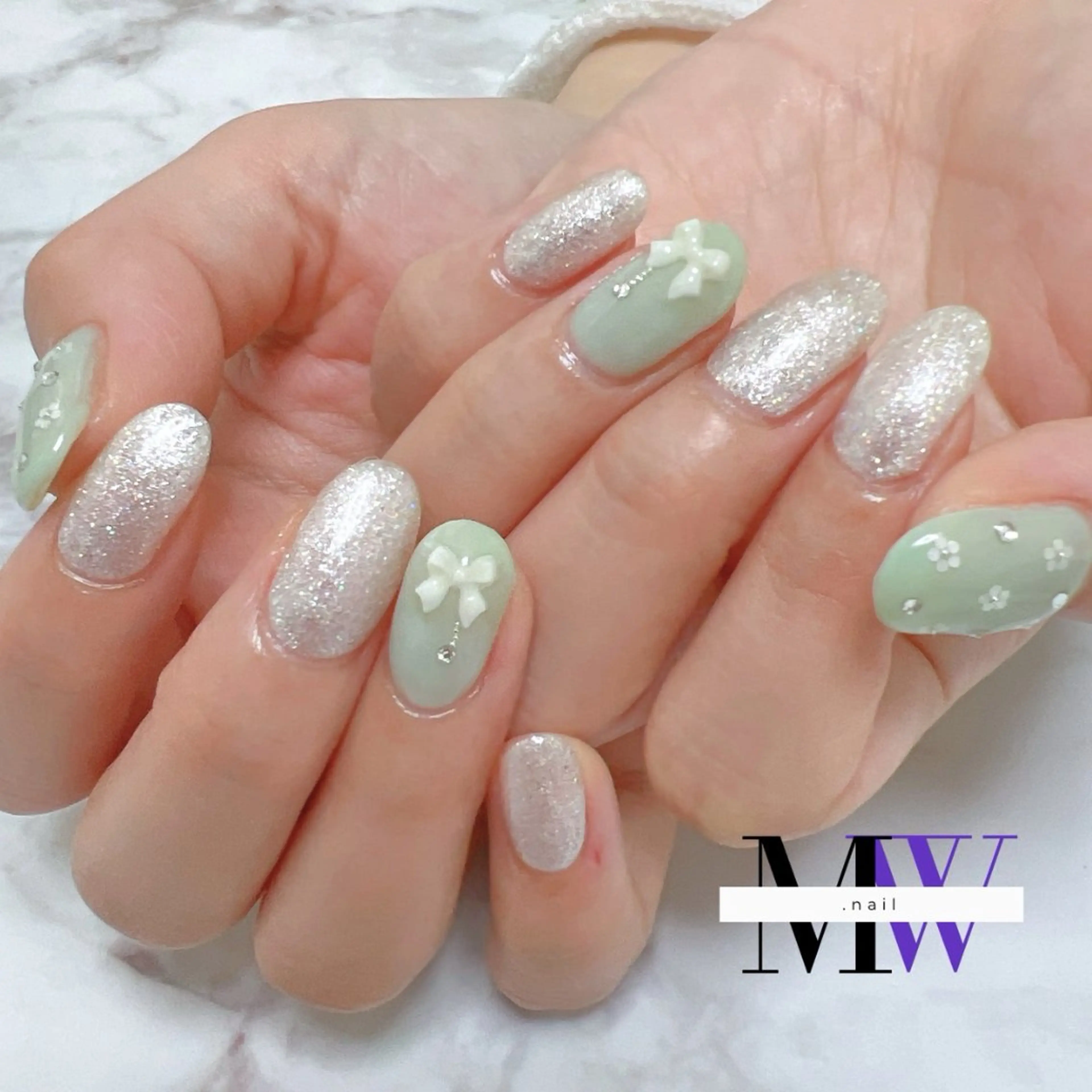 ネイル 韓国ネイル ハンドネイル MW .nailのネイルデザイン