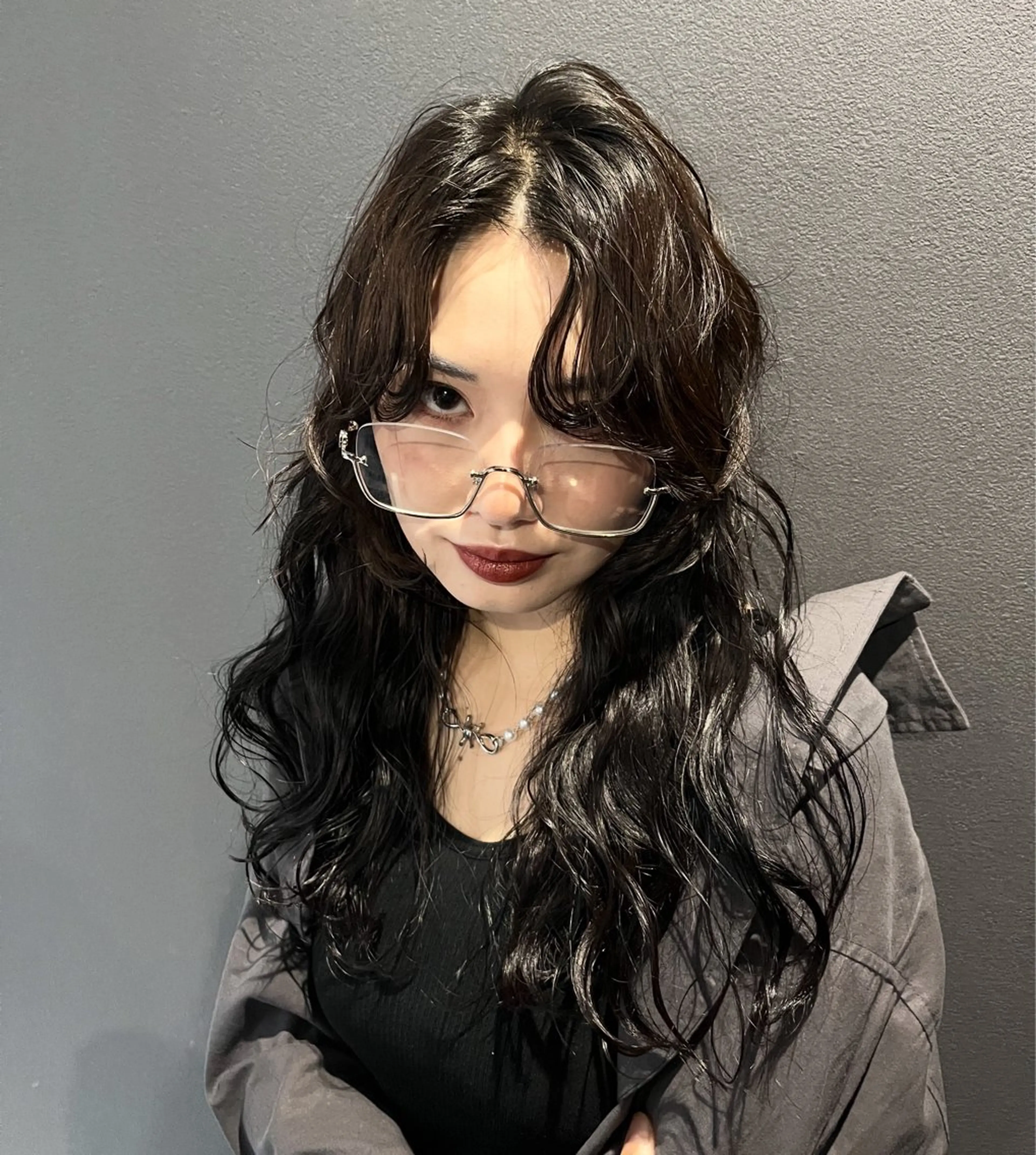 ロング カラー ヘアアレンジ カット トリートメント 韓国ヘア🖤/透明感 shihoのヘアスタイル