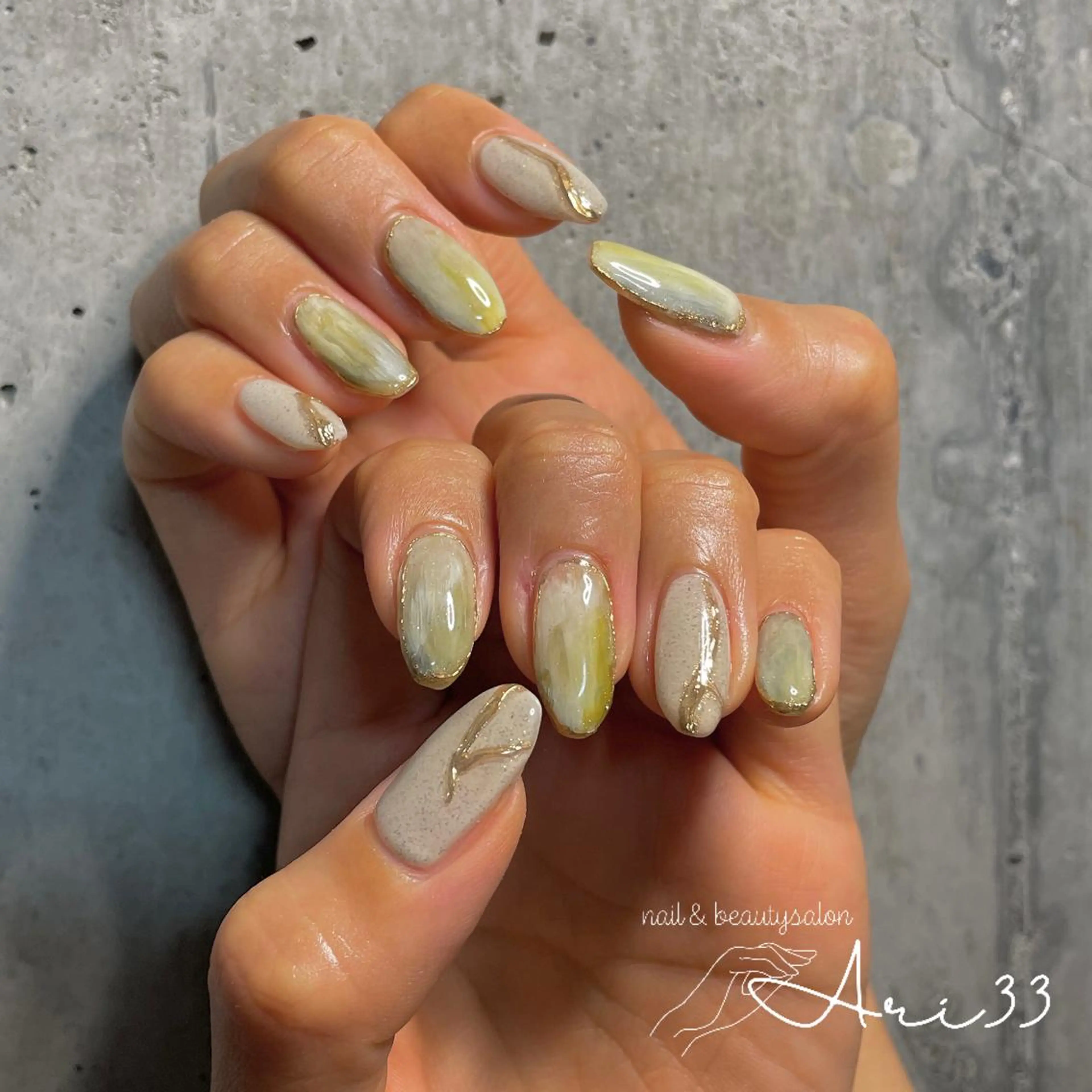 ネイル 持ち込み ハンドネイル プライベートサロン Ari33nailのネイルデザイン