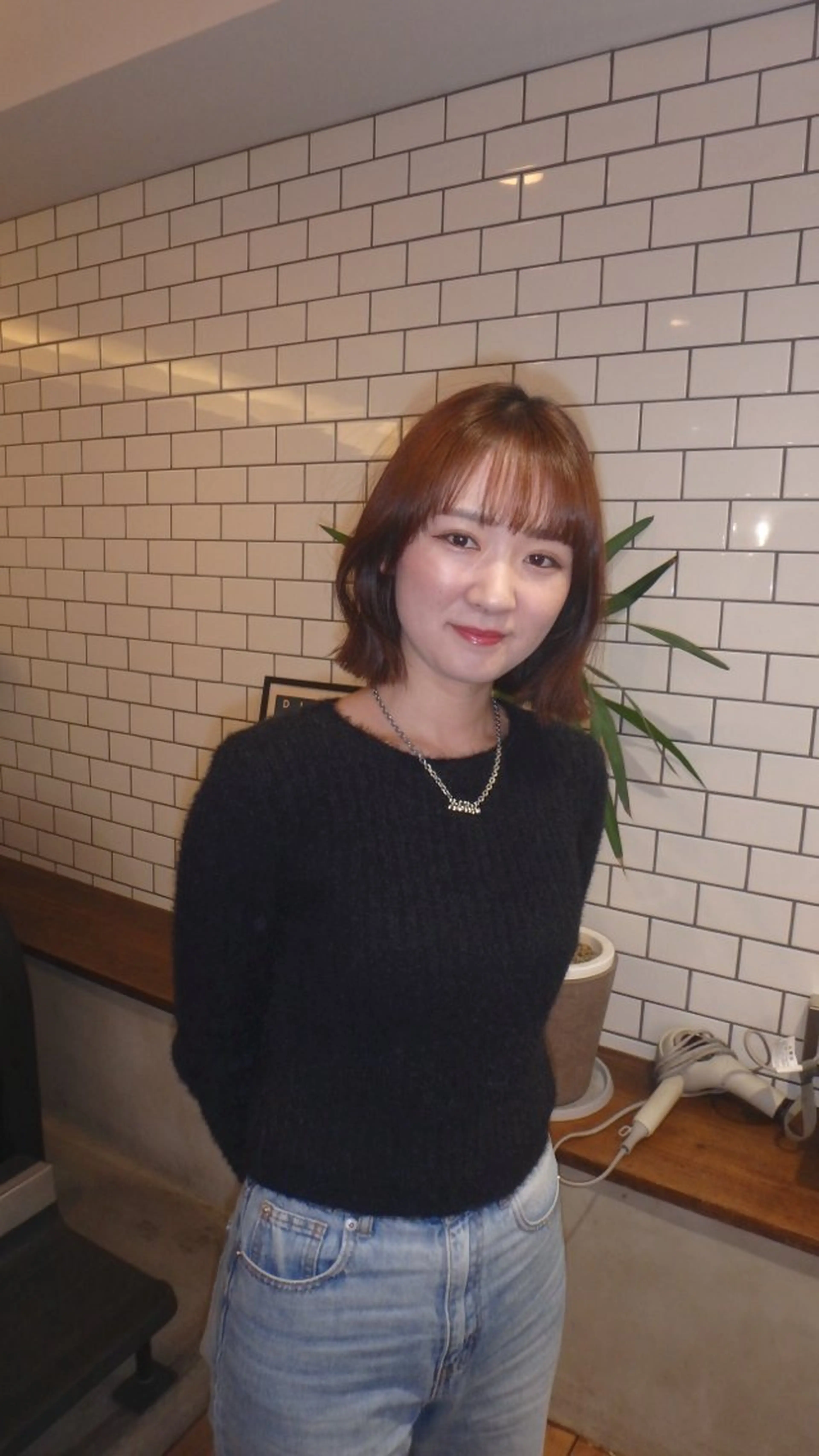 ミディアム カット ヘアカラー トリートメント 髪質改善/縮毛矯正 yutsuki ☻のヘアスタイル