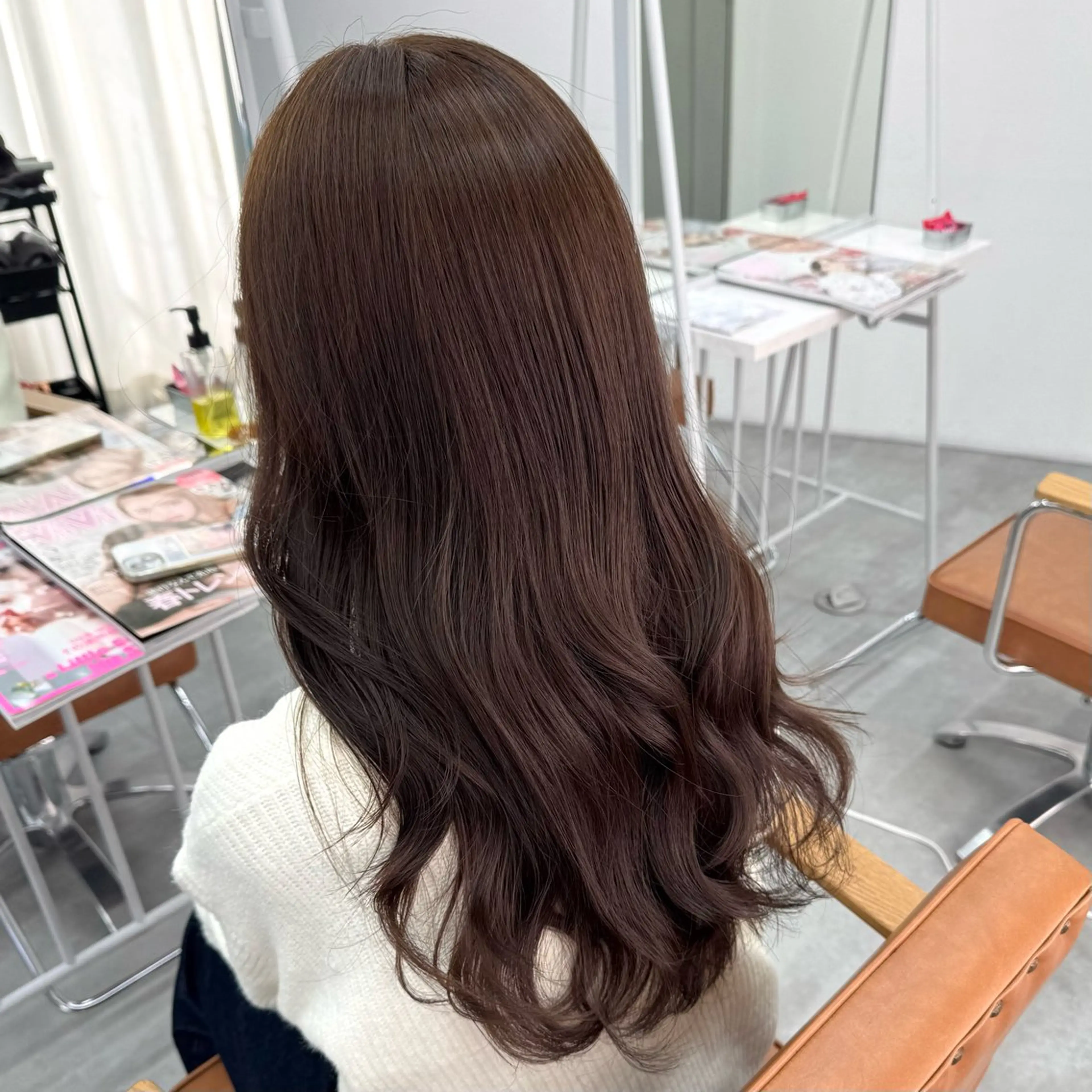 ロング カラー ヘアアレンジ ヘアカラー ブリーチなしカラー /ベージュ/安形翔のヘアスタイル