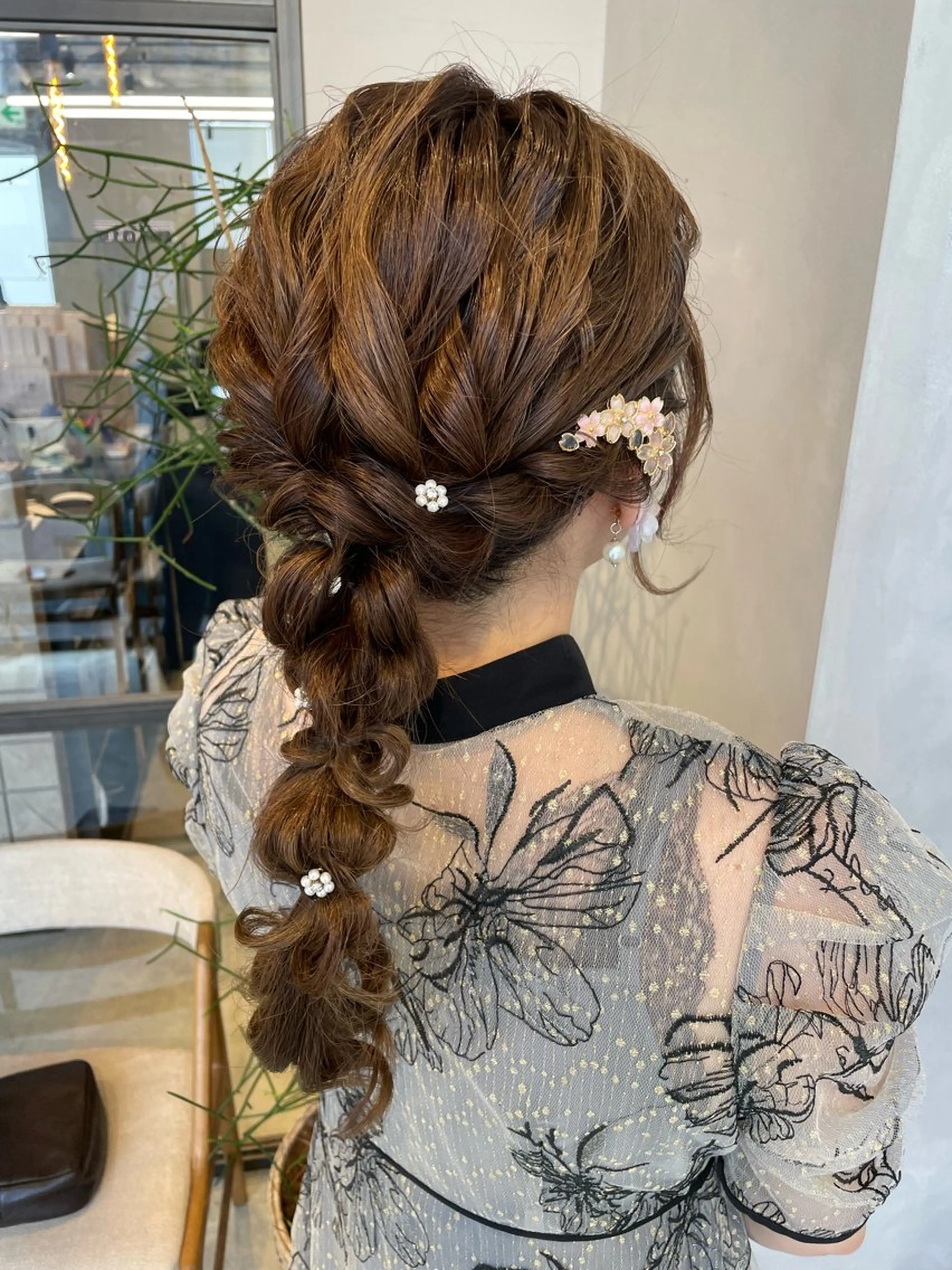 ロング ヘアアレンジ 透明感カラー✨艶髪 制作🌱山根あゆみのヘアスタイル