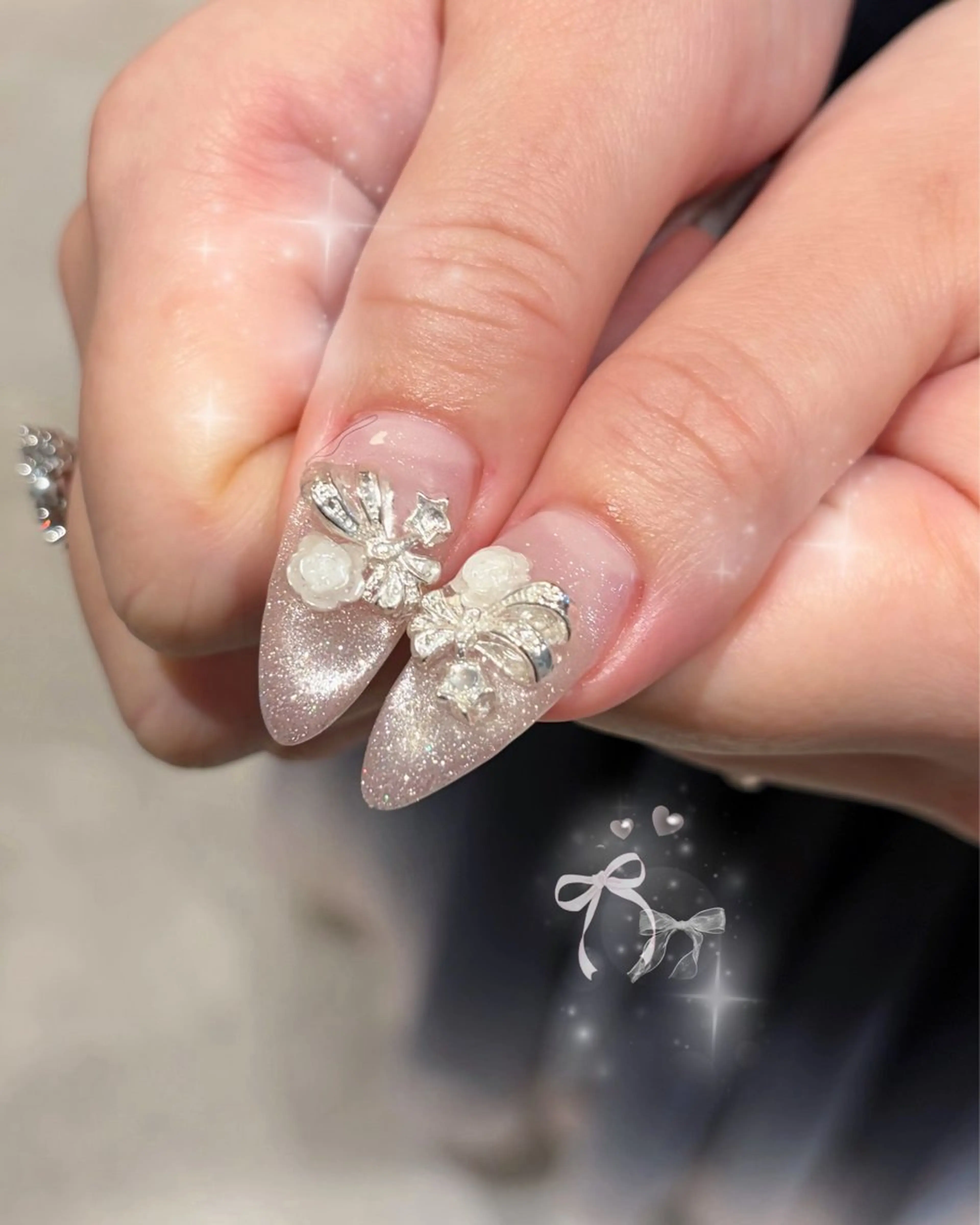 ネイル おそろいネイル ハンドネイル aile d'Ange所属・ailed'Ange 🍒miuのネイルデザイン