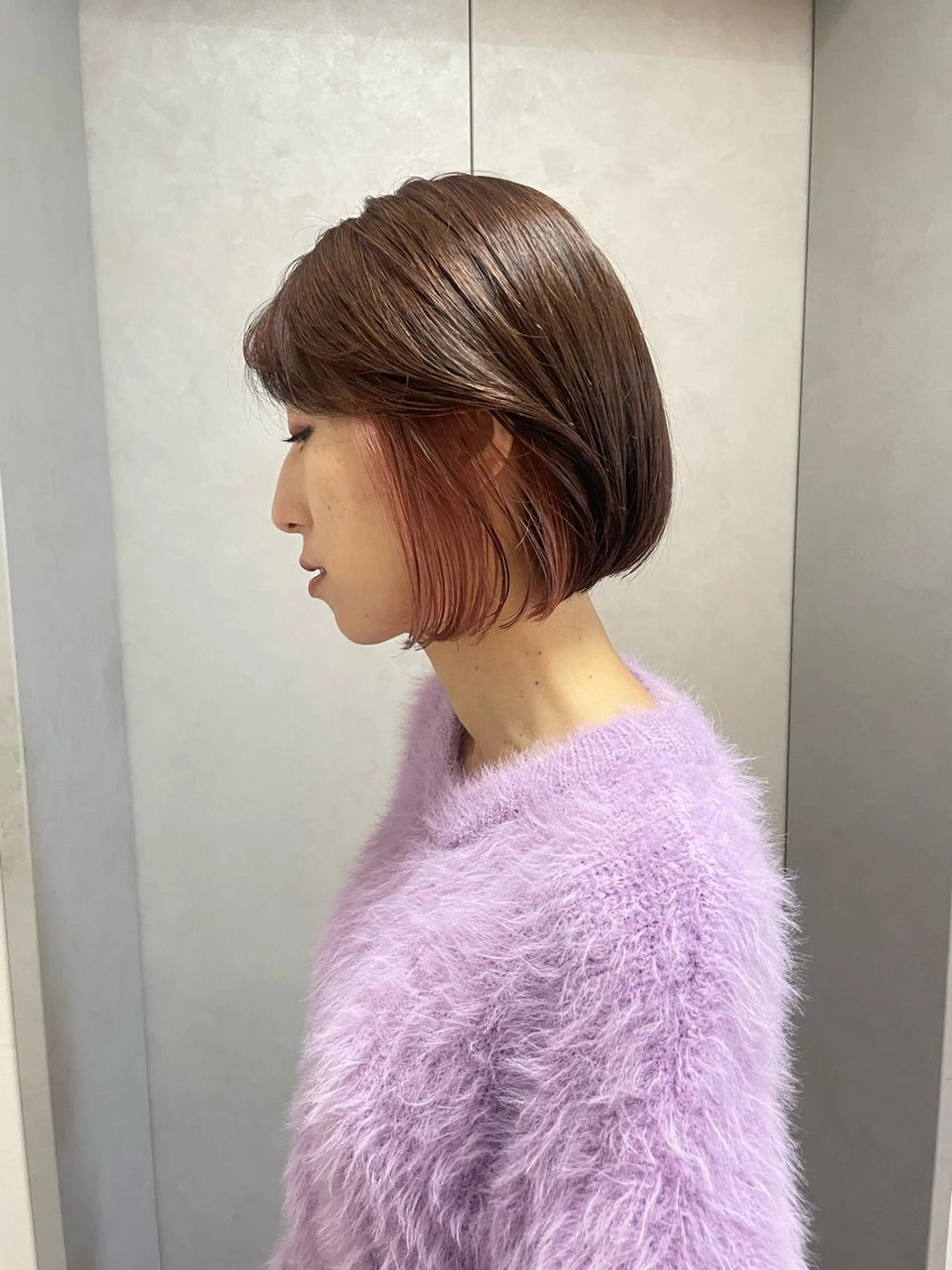 ショート カラー 暖色/オリーブカラー /中村未来🍒🫒のヘアスタイル