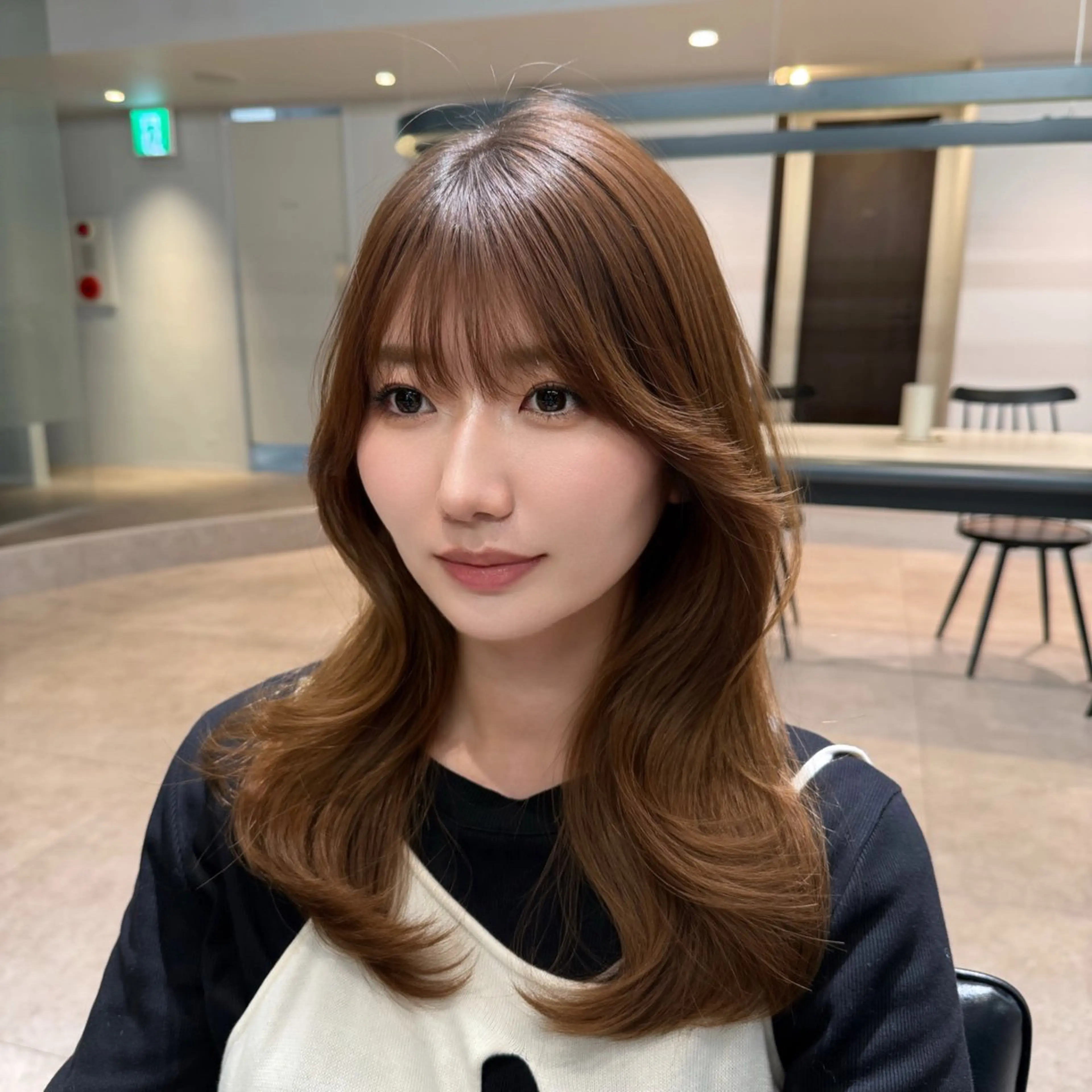 セミロング レイヤーカット 韓国ヘア/レイヤー Yan✂︎のヘアスタイル