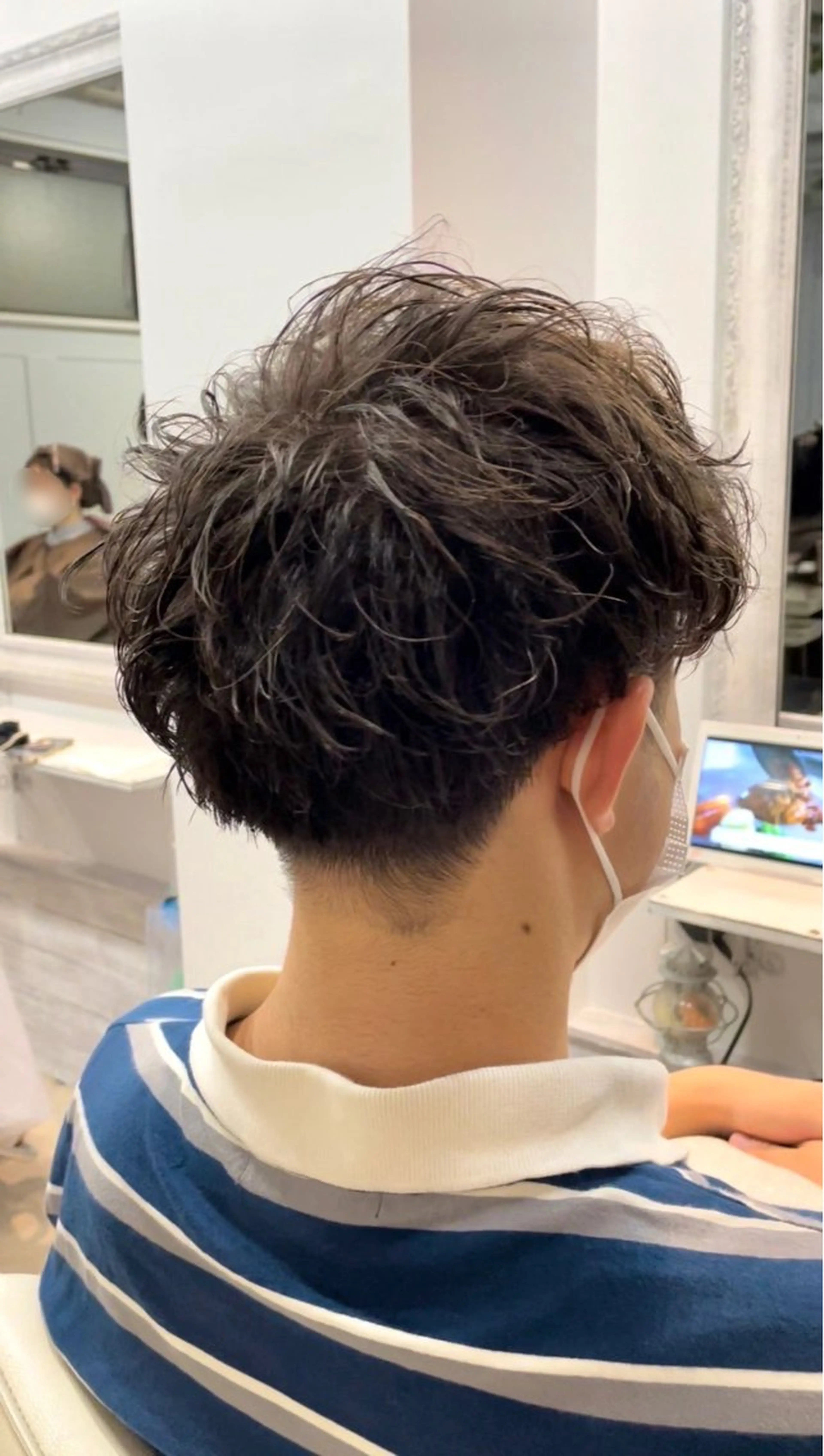 ショート パーマ メンズ メンズパーマ 池袋𓏲𓎨RINA ・ReFa取扱店のヘアスタイル