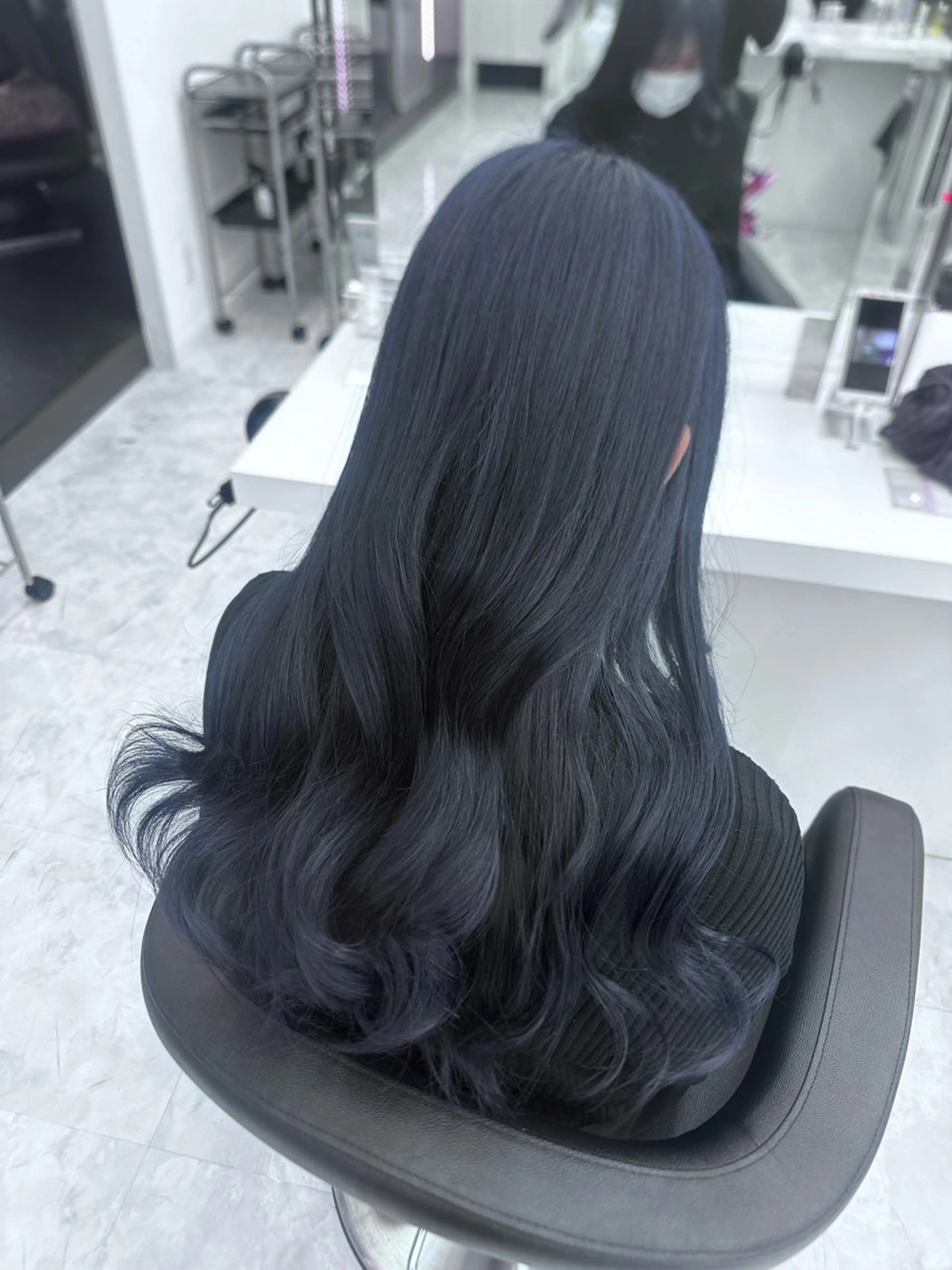 ロング カラー パーマ ヘアアレンジ メンズ キッズ ♥️韓国ヘア レイヤー♥️ゆりのヘアスタイル