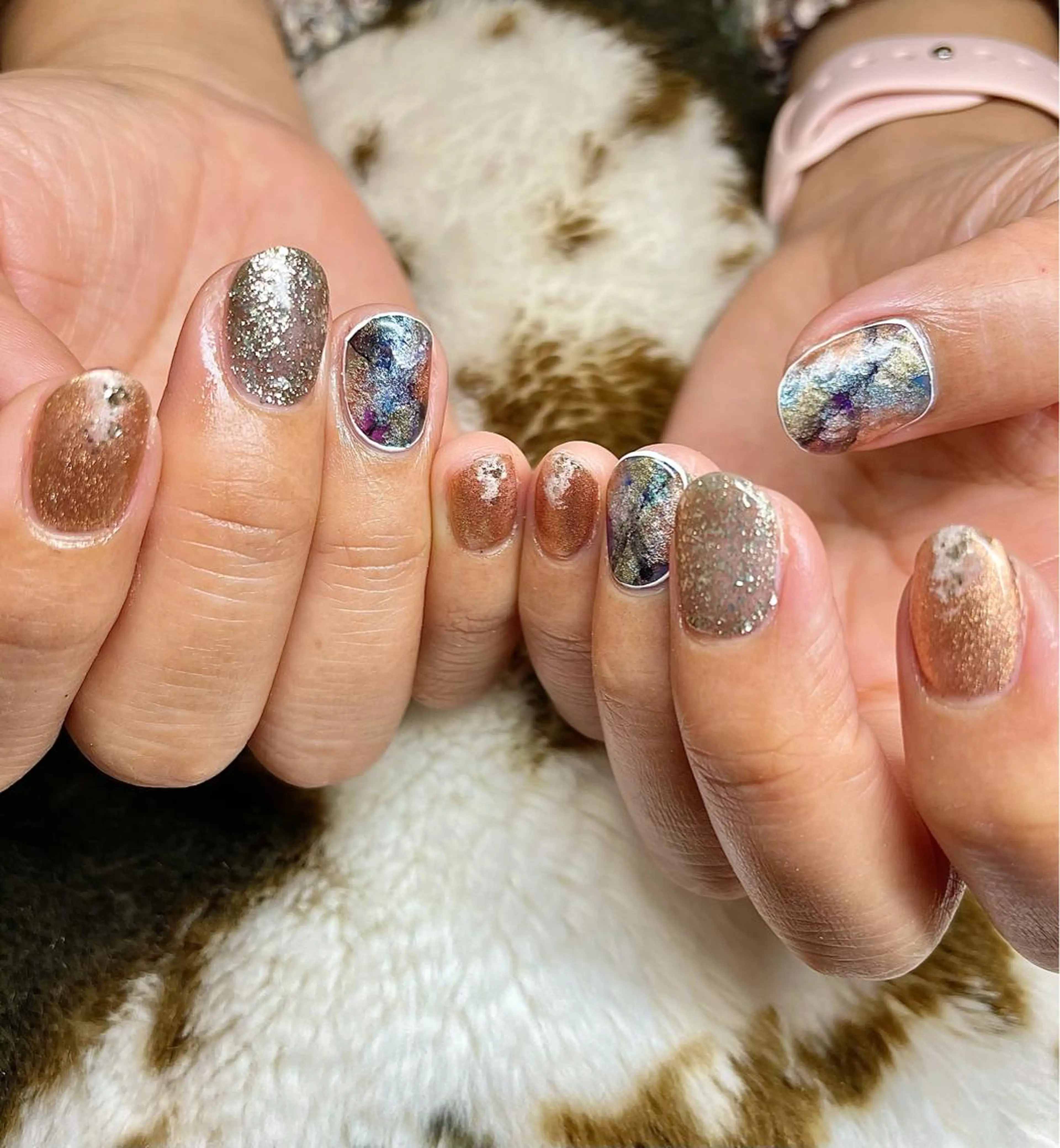 ショート カラー パーマ ヘアアレンジ メンズ キッズ ネイル マツエク・マツパ マットネイル ストーンネイル ハンドネイル ハンドケア nail&eye Aoのマツエク・マツパデザイン