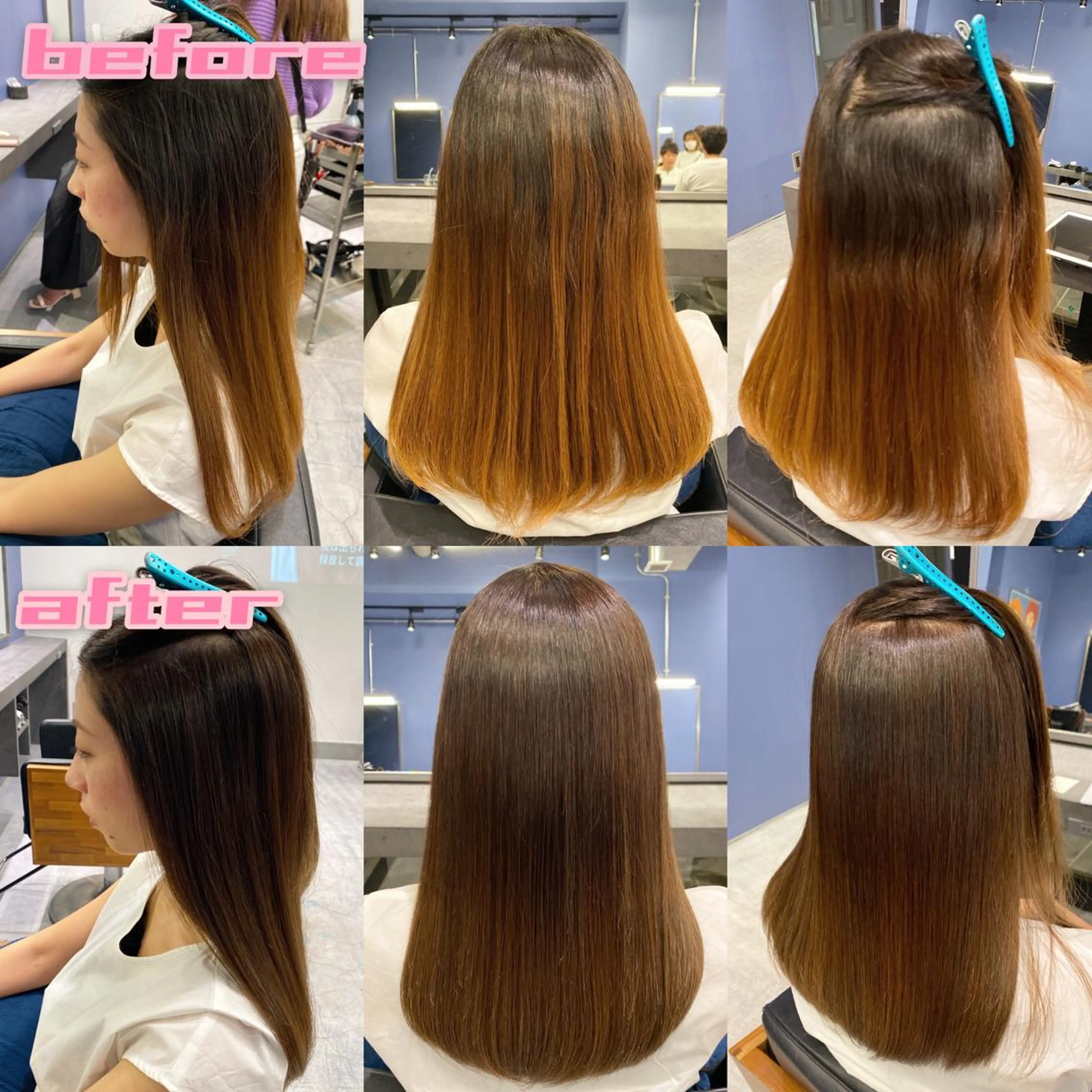 ロング カラー パーマ イルミナカラー ストレートパーマ カット ヘアカラー 縮毛矯正 トリートメント ブリーチ縮毛矯正/ デサキ ショウヘイのヘアスタイル