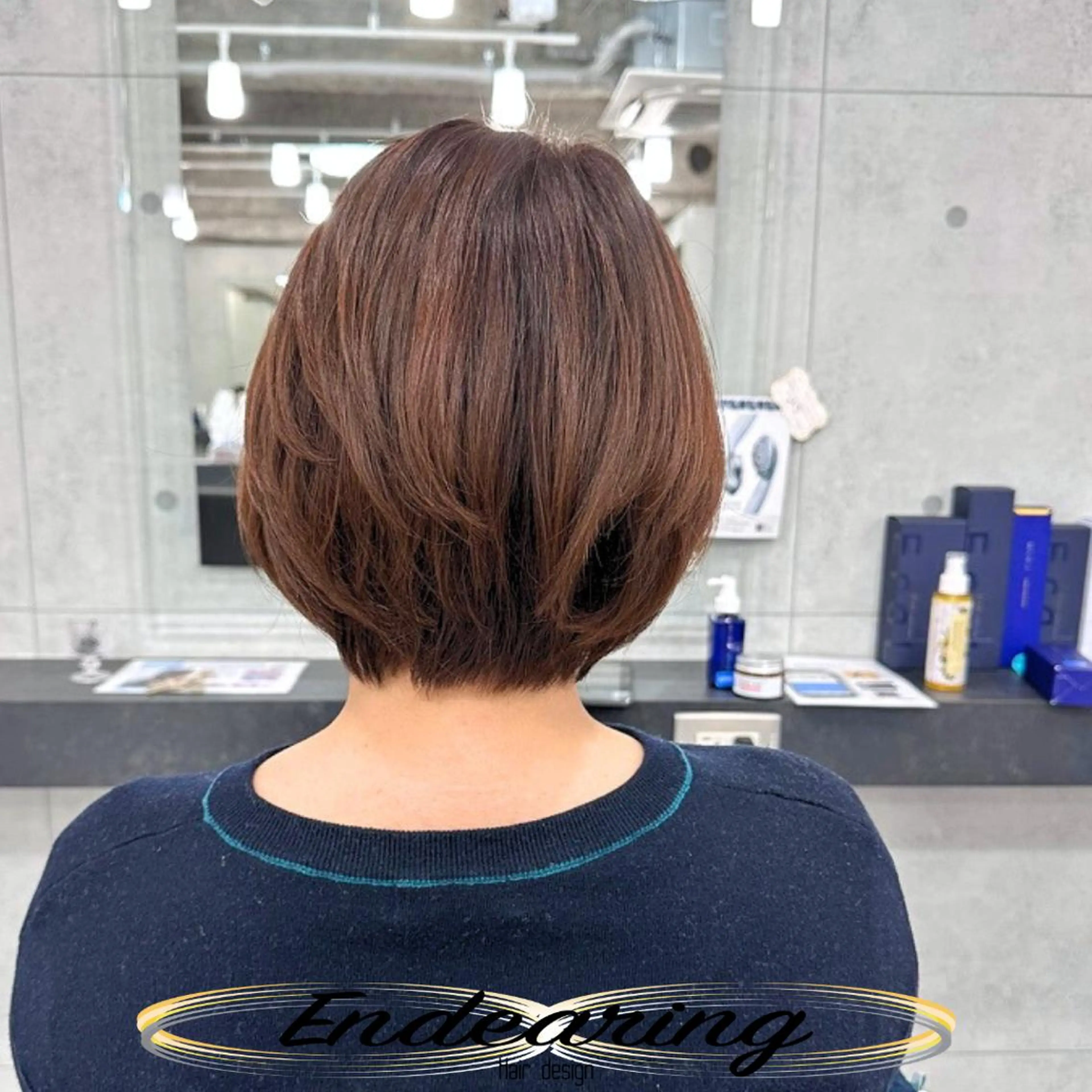 ショート ショートボブ ボブ レイヤーカット 似合わせカット ショートヘア カット ヘアカラー Endearing 銀座/YOKOのヘアスタイル