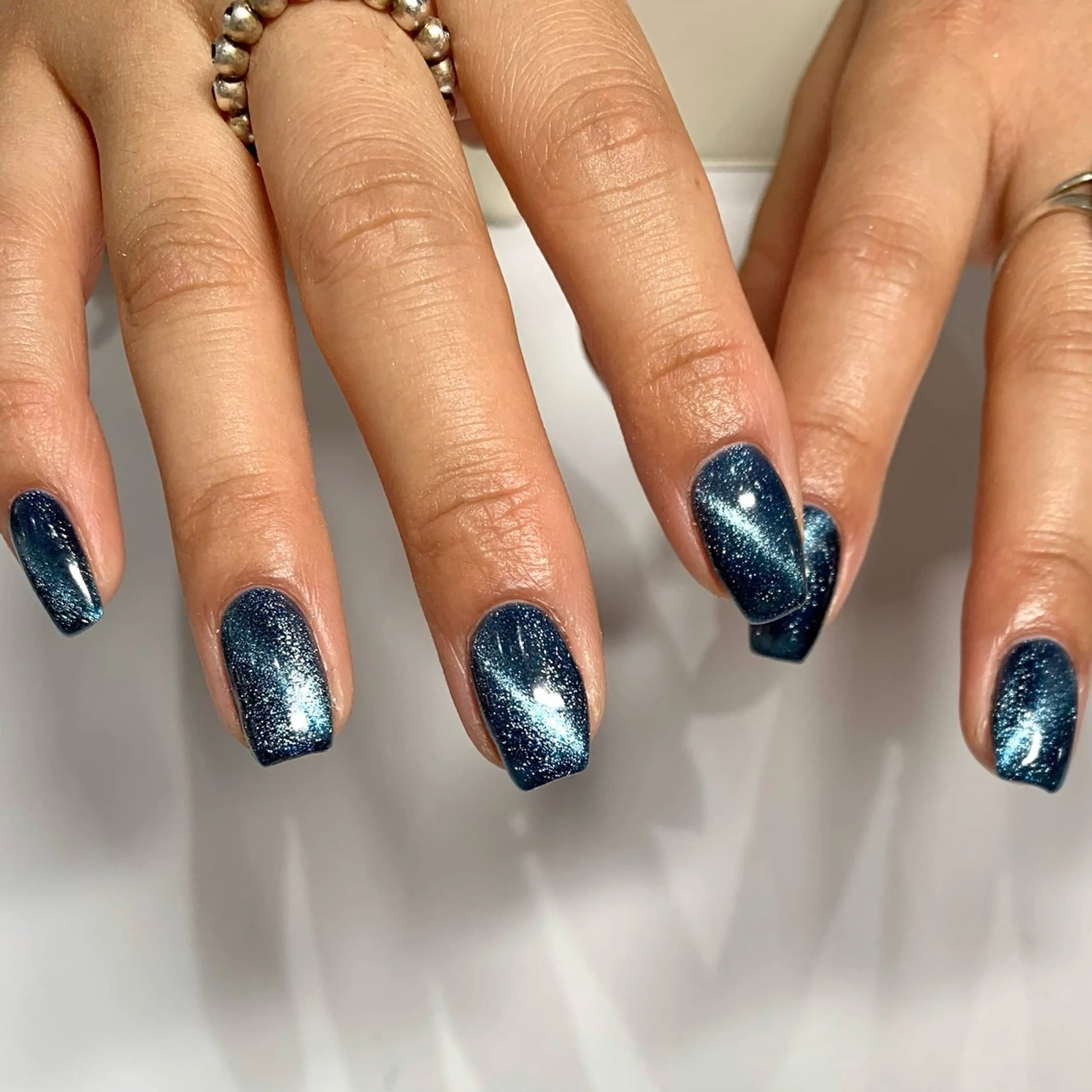 ネイル ハンドネイル 0203ムニムサン 💙Sayakaのネイルデザイン