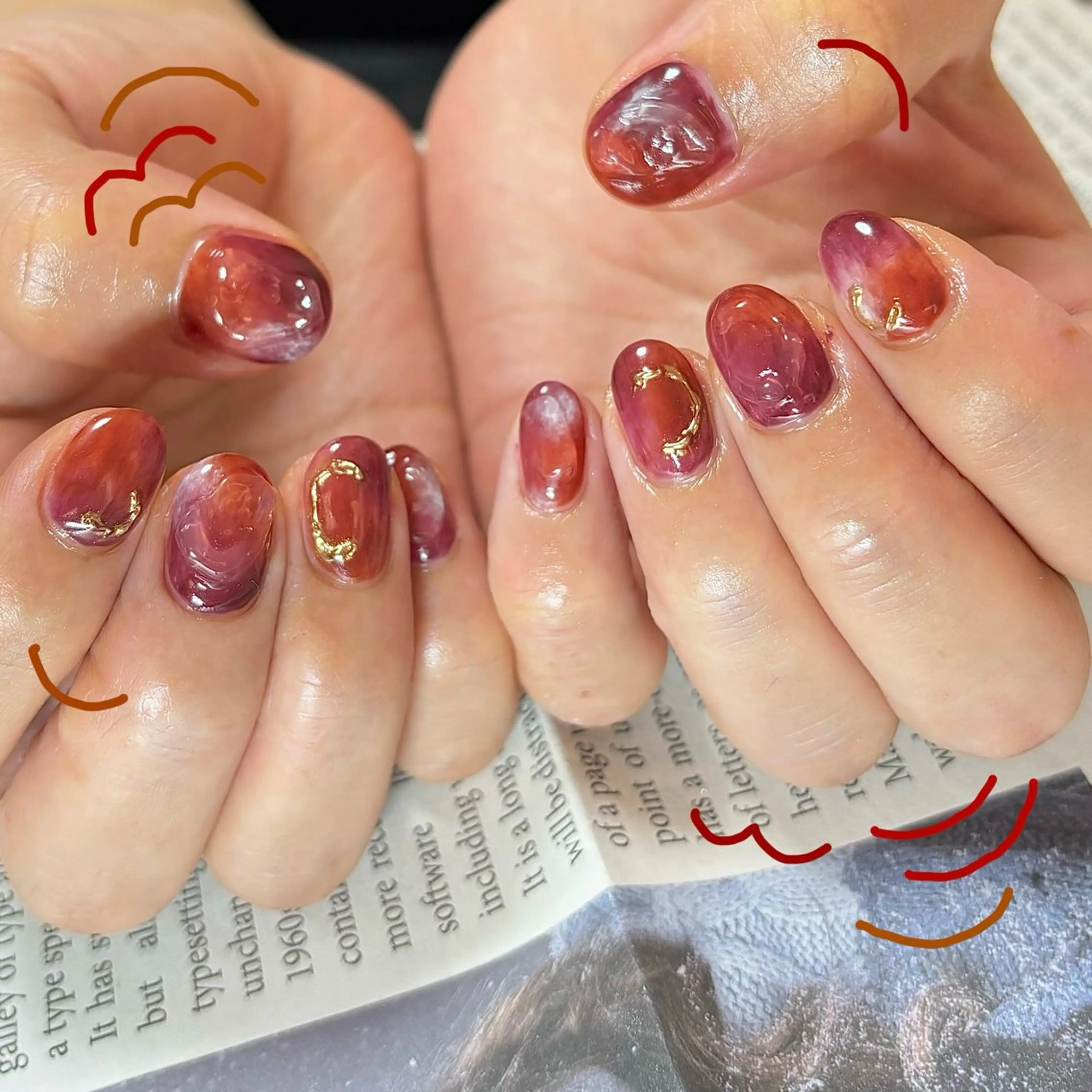 ネイル ハンドネイル Nailsalon BLOOM🌷 山崎のネイルデザイン